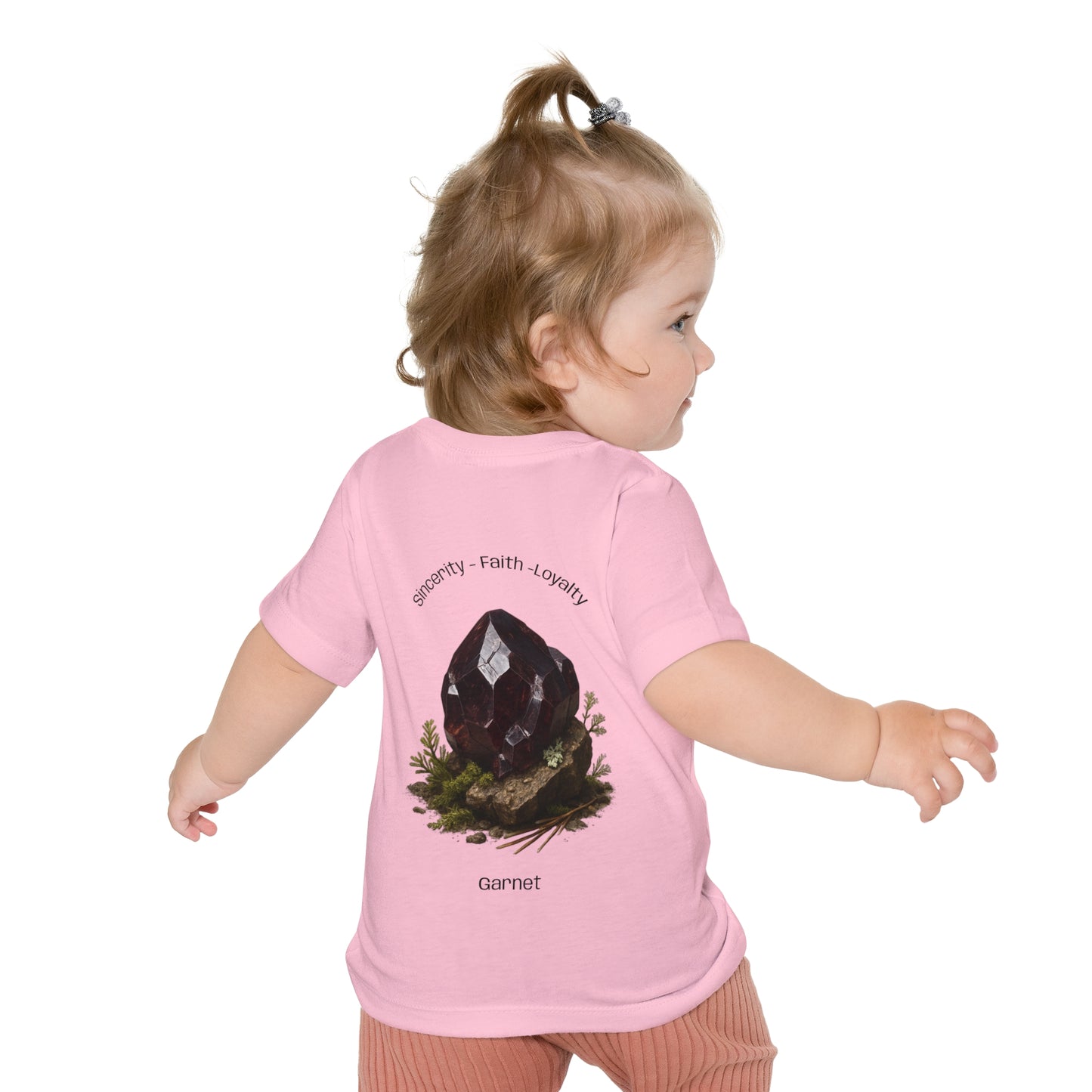 Baby January Birthstone Garnet Tee - Sincerity, Faith, Loyalty