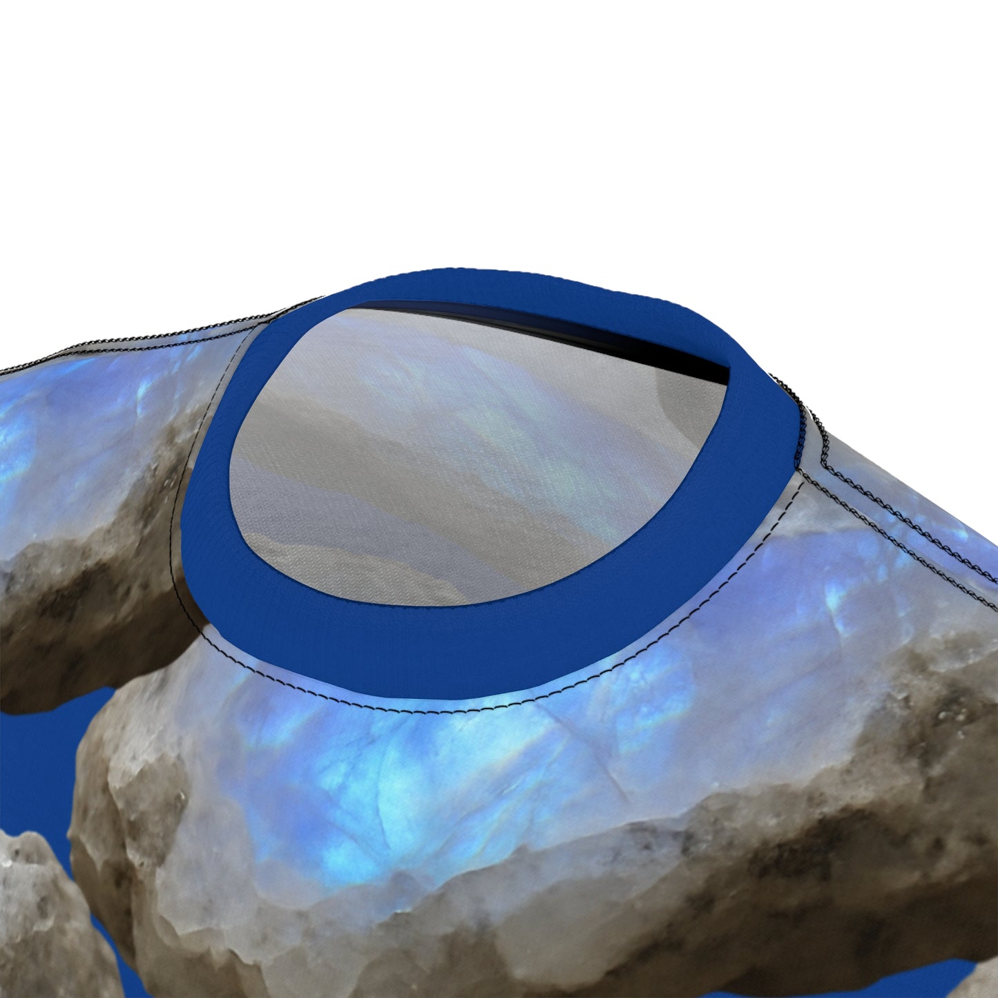 Tee Moonstone Natural Dark Blue Graphic - Balance, Intuition, New Beginnings