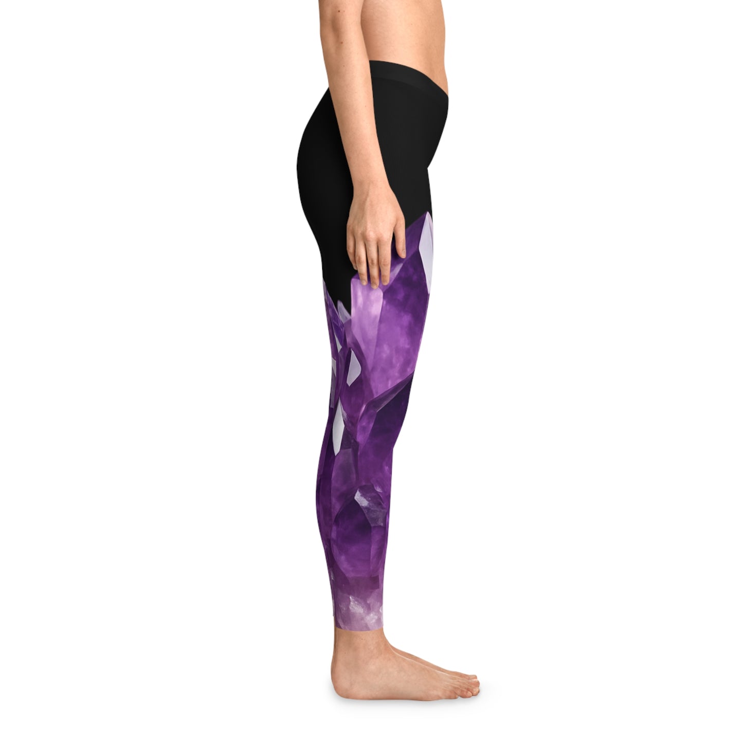 Amethyst Soft Stretchy Leggings - Calm, Clarity, Protection