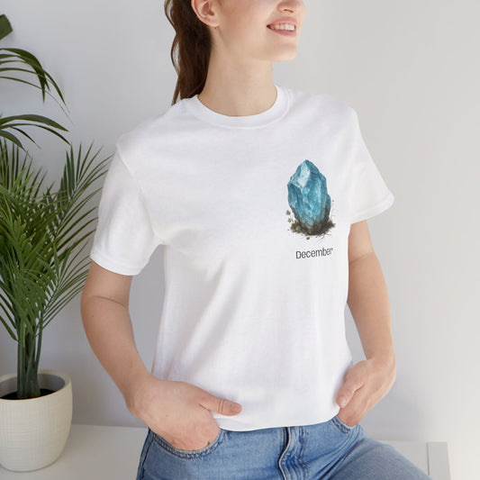 December Birthstone Turquoise Tee - Peace, Protection, Luck