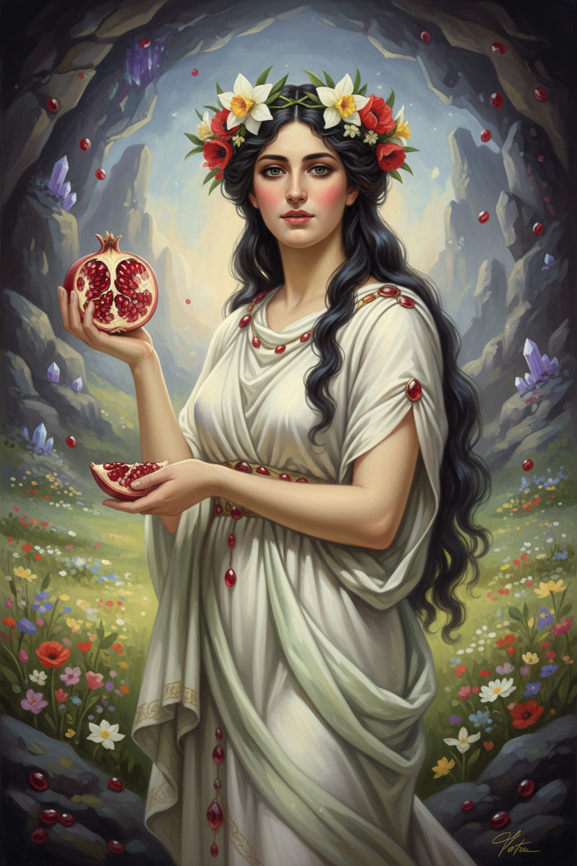 Ancient Greece: Pomegranate's Gift - The Sacred Connection Between Persephone and Garnets