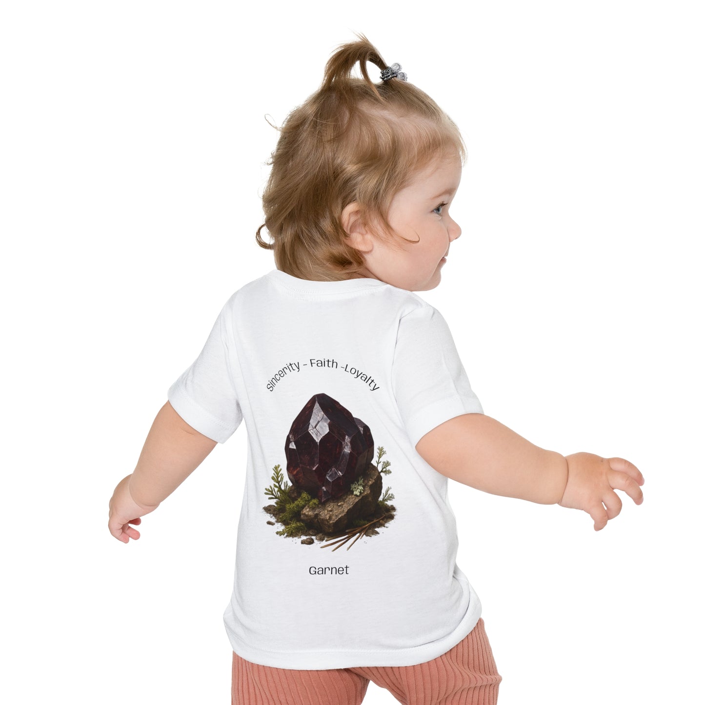 Baby January Birthstone Garnet Tee - Sincerity, Faith, Loyalty