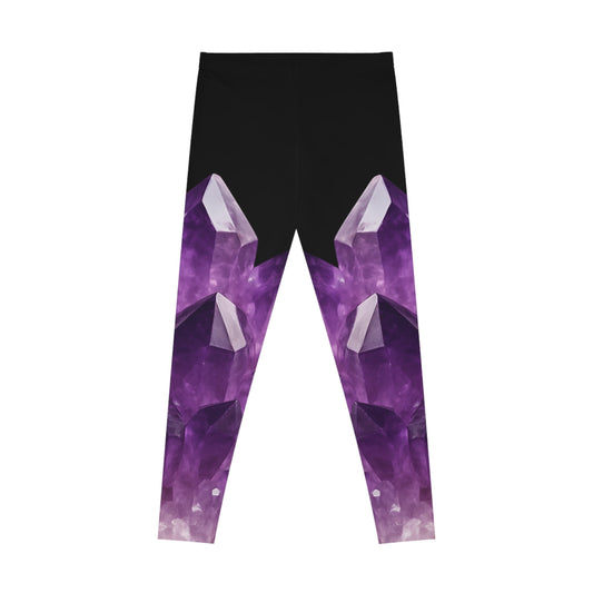Amethyst Soft Stretchy Leggings -  Calm, Clarity, Protection