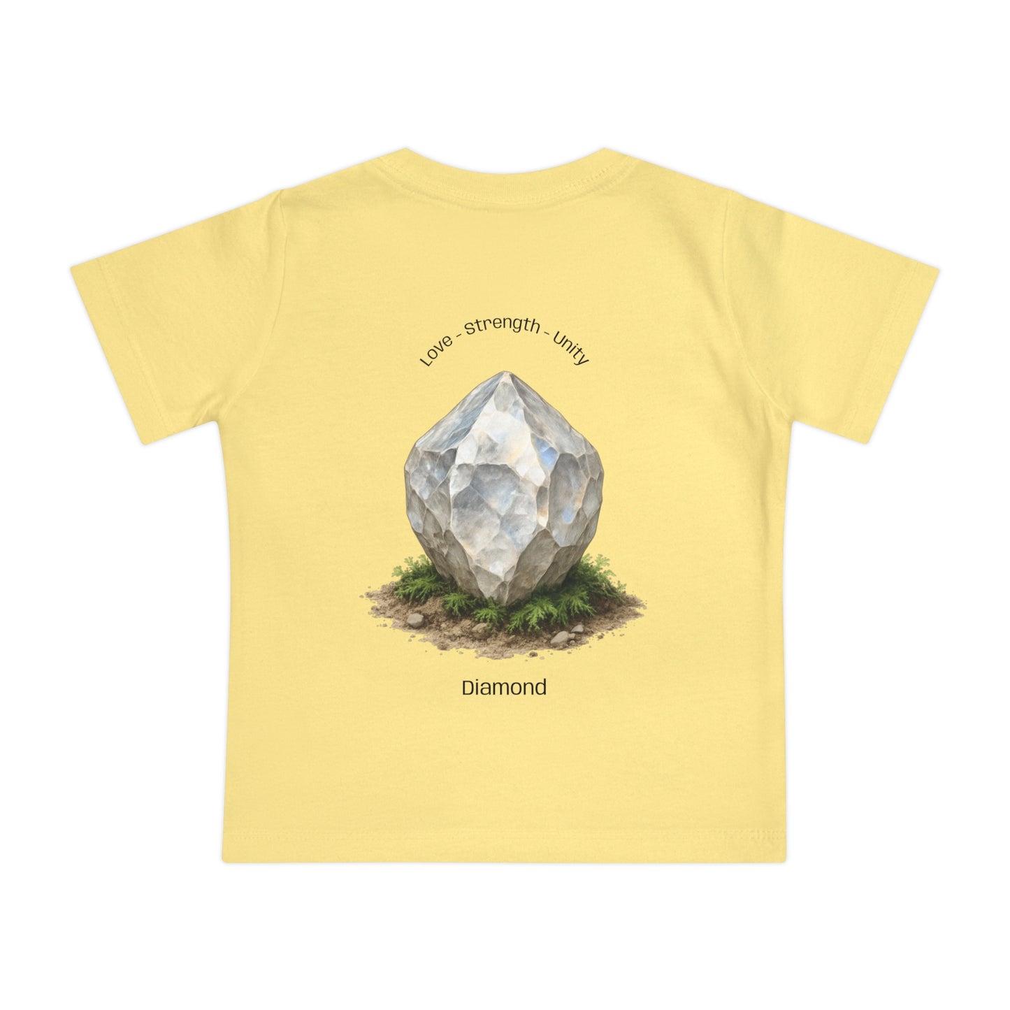 Baby April Birthstone Diamond Tee - Love, Strength, Unity