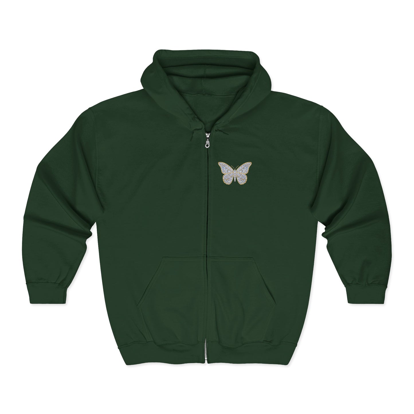 June Moonstone Zip Sweatshirt Butterfly - Balance, Hope, Abundance