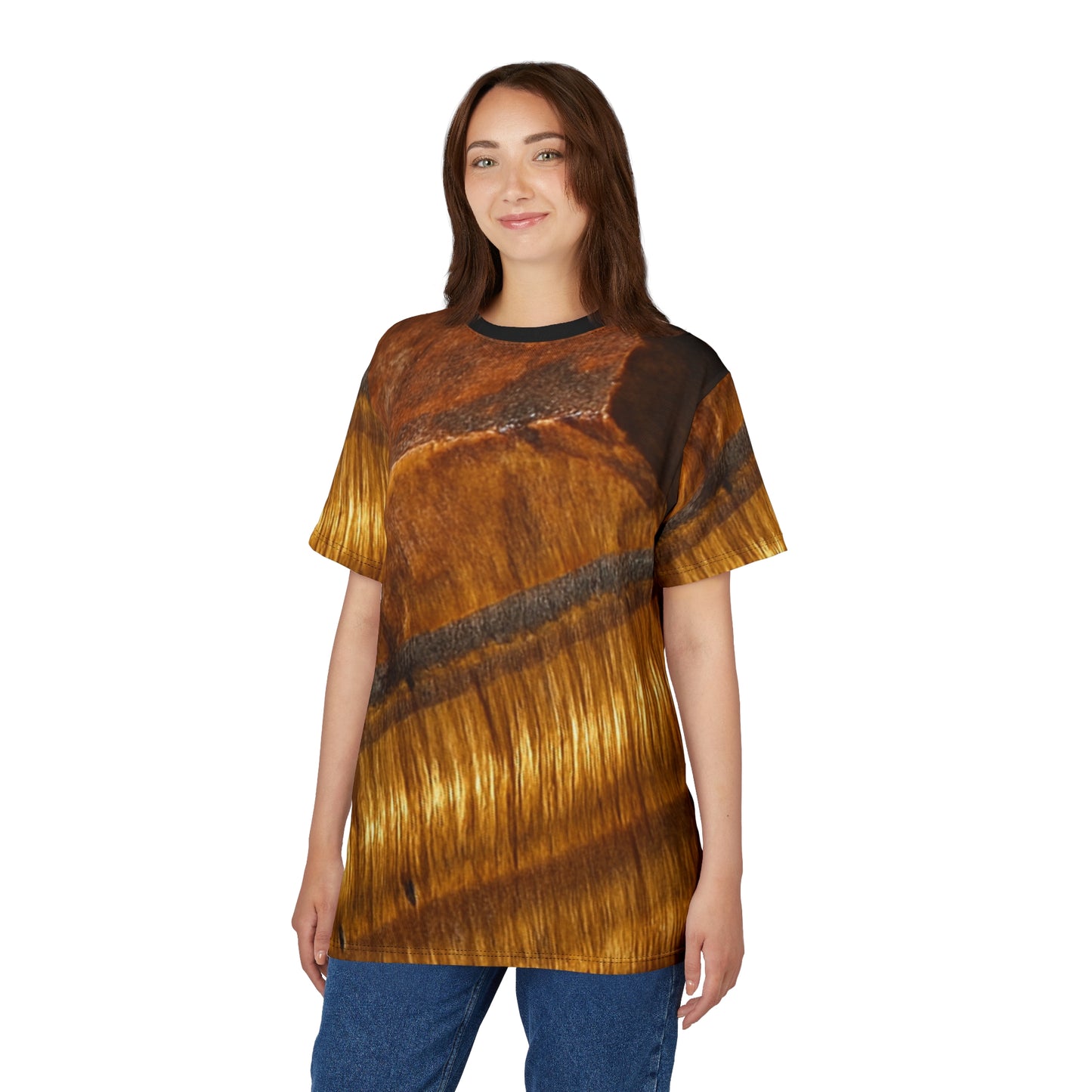 Tee Tigers Eye Natural Graphic - Confidence, Grounding, Emotional Stability
