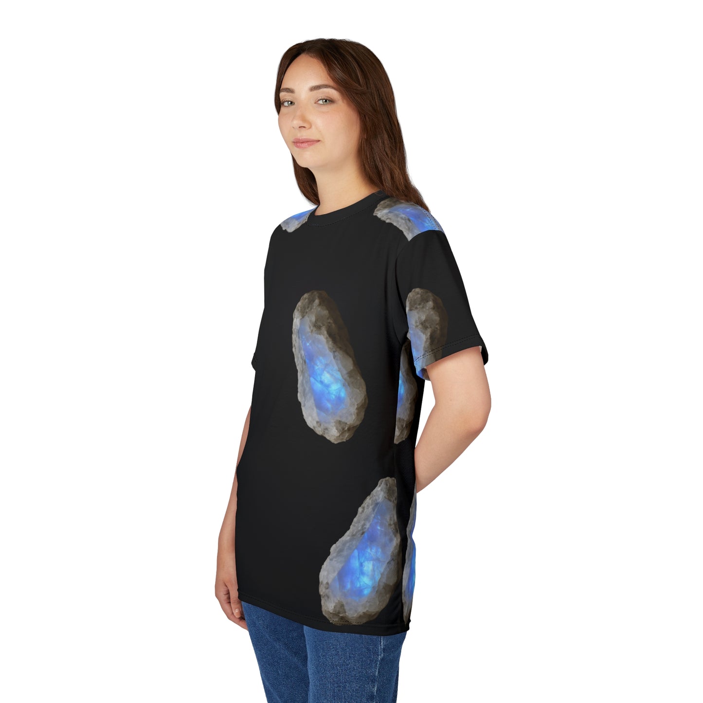 Tee Moonstone Natural Graphic - Balance, Intuition, New Beginnings
