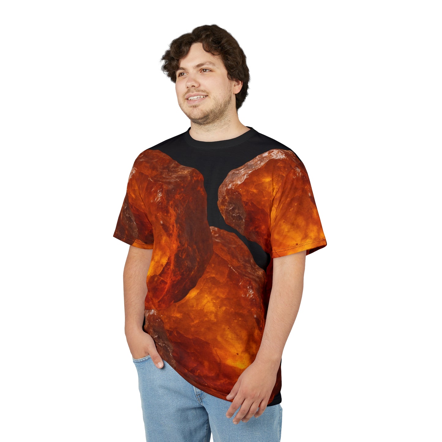 Tee Fossilized Resin Amber Graphic - Healing, Comfort, Warmth