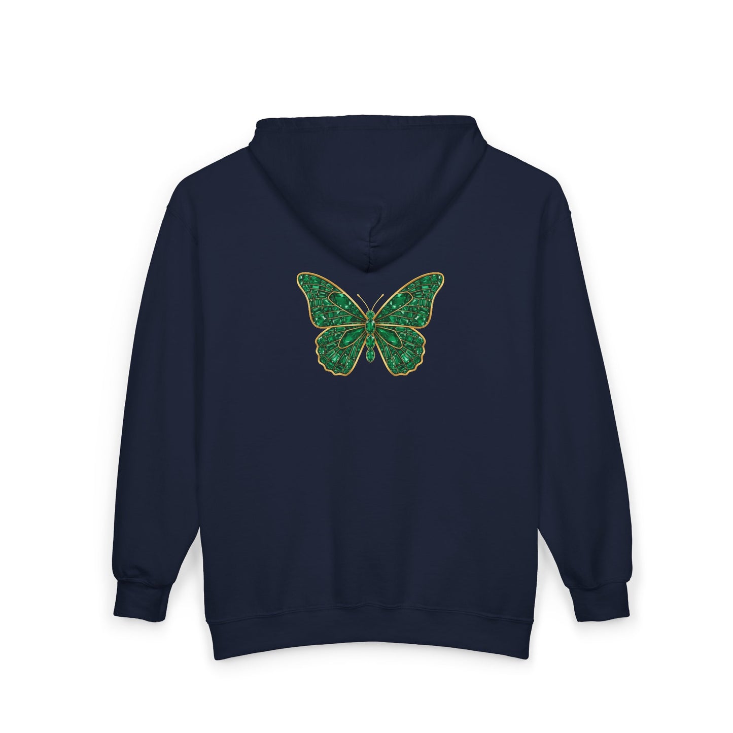 May Emerald Butterfly Zip Sweatshirt - Balance, Harmony, Healing