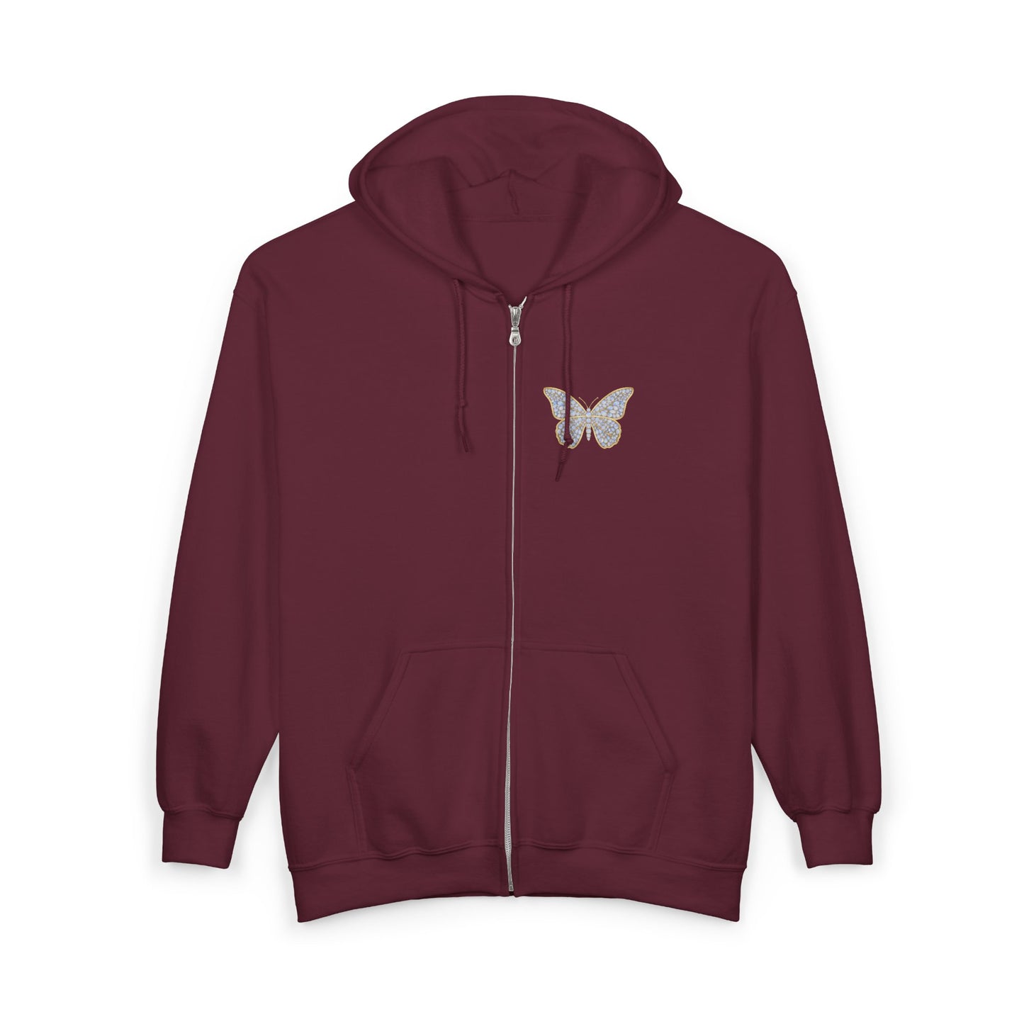 June Moonstone Zip Sweatshirt Butterfly - Balance, Hope, Abundance