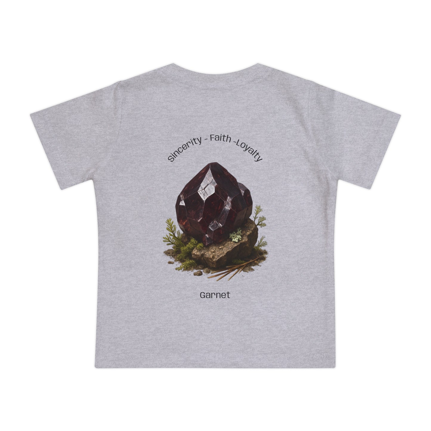 Baby January Birthstone Garnet Tee - Sincerity, Faith, Loyalty