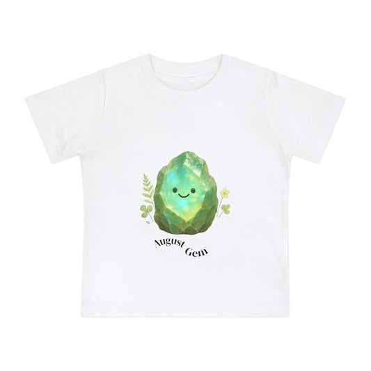 Baby August Birthstone Peridot Tee - Growth, Renewal, Positivity