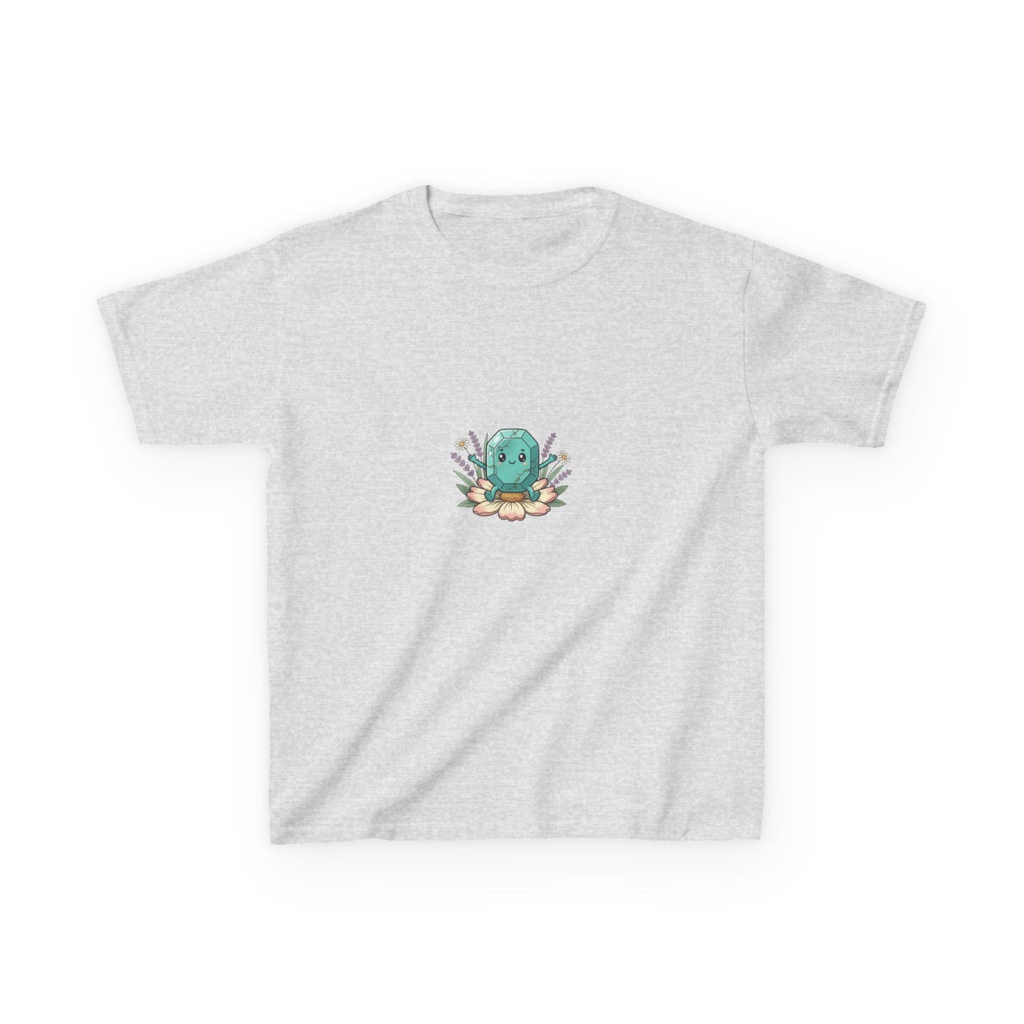 December Turquoise Kids Heavy Tee - Peace, Protection, Luck