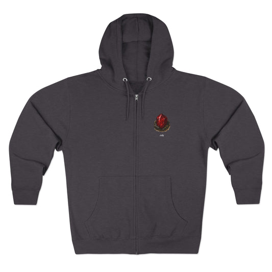 July  Ruby Zip Hoodie - Happiness, Love, Courage