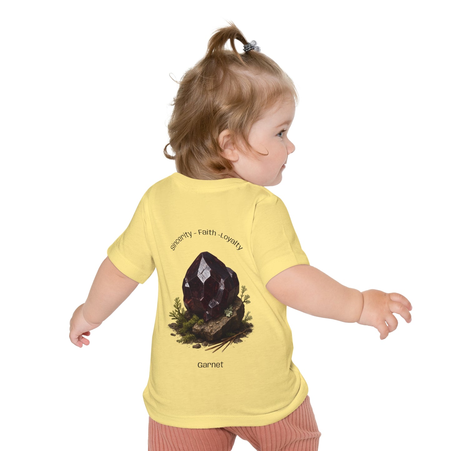 Baby January Birthstone Garnet Tee - Sincerity, Faith, Loyalty