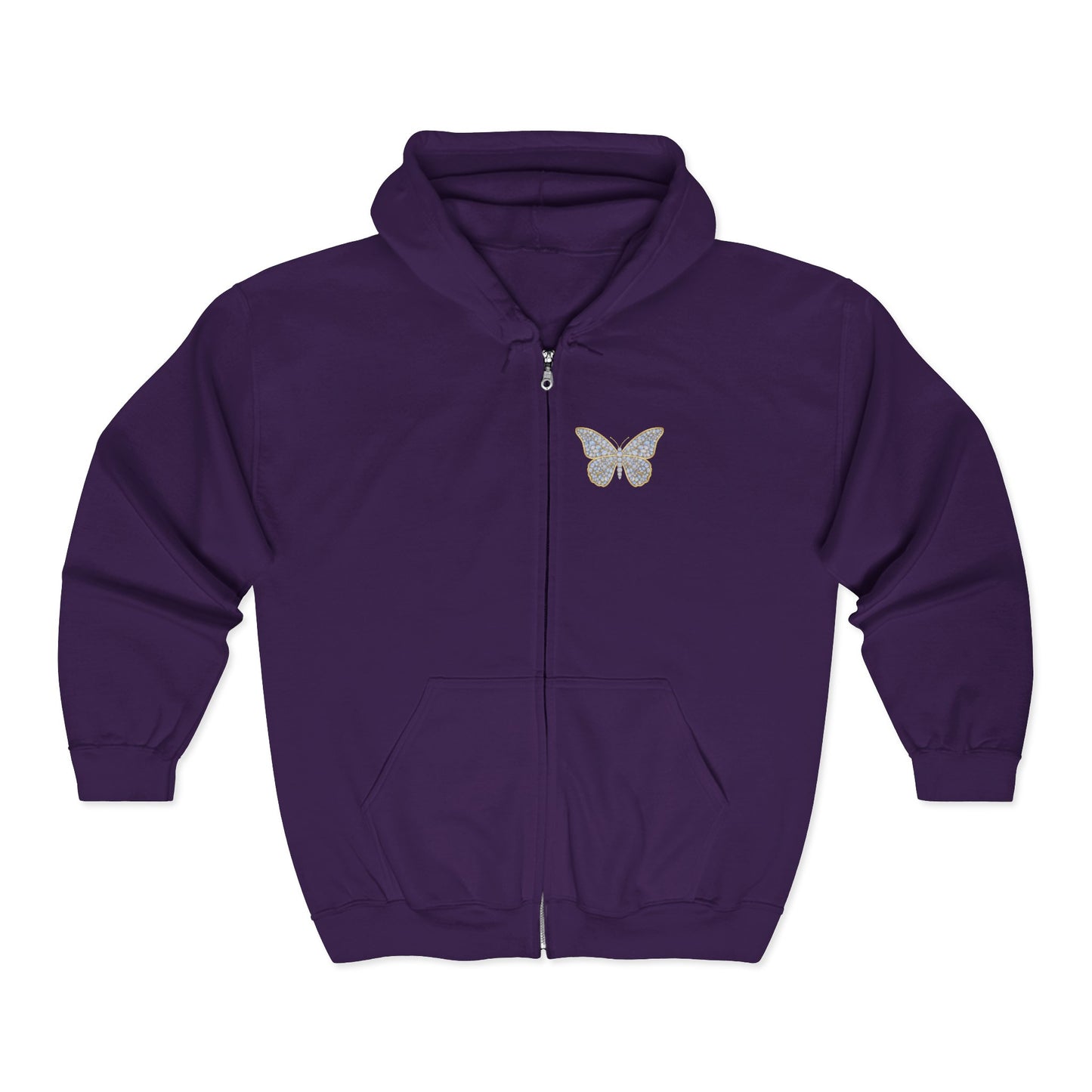 June Moonstone Zip Sweatshirt Butterfly - Balance, Hope, Abundance