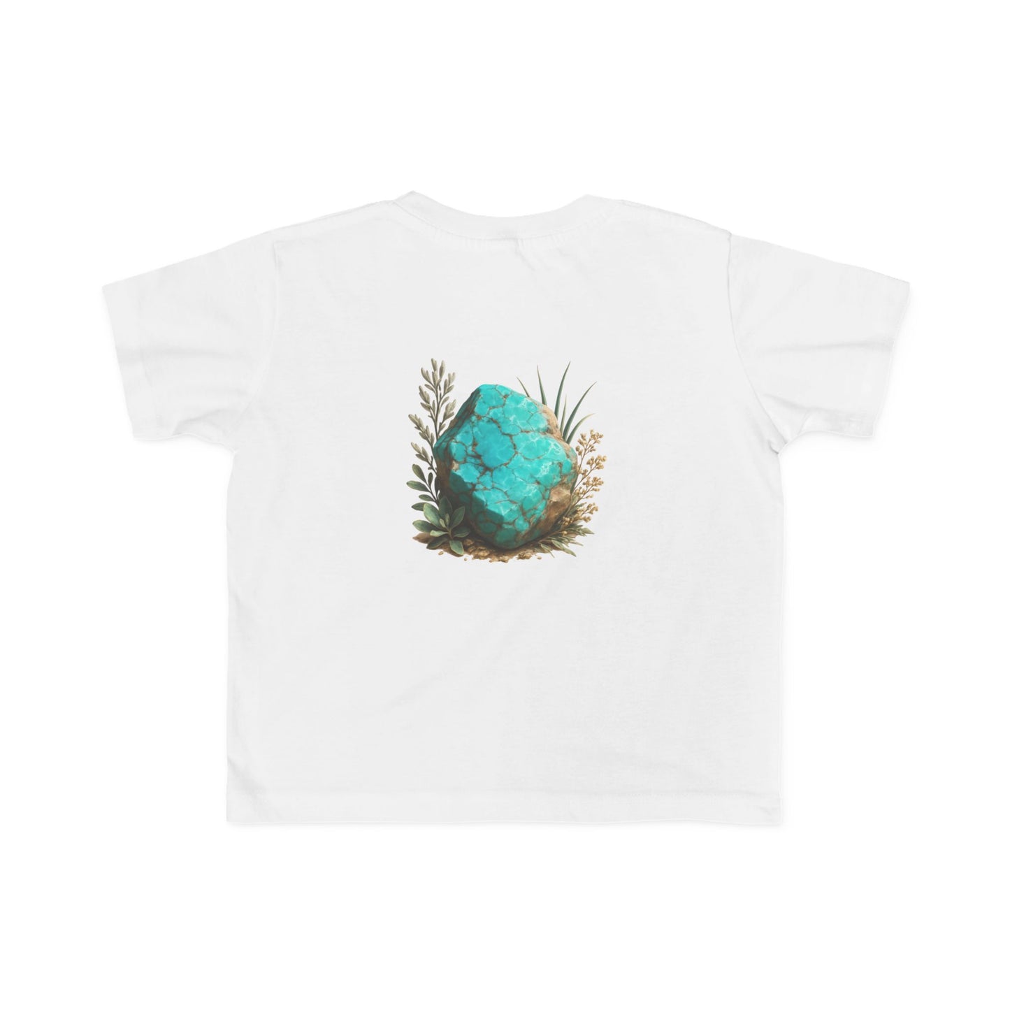 December Turquoise Toddler Tee - Peace, Protection, Luck