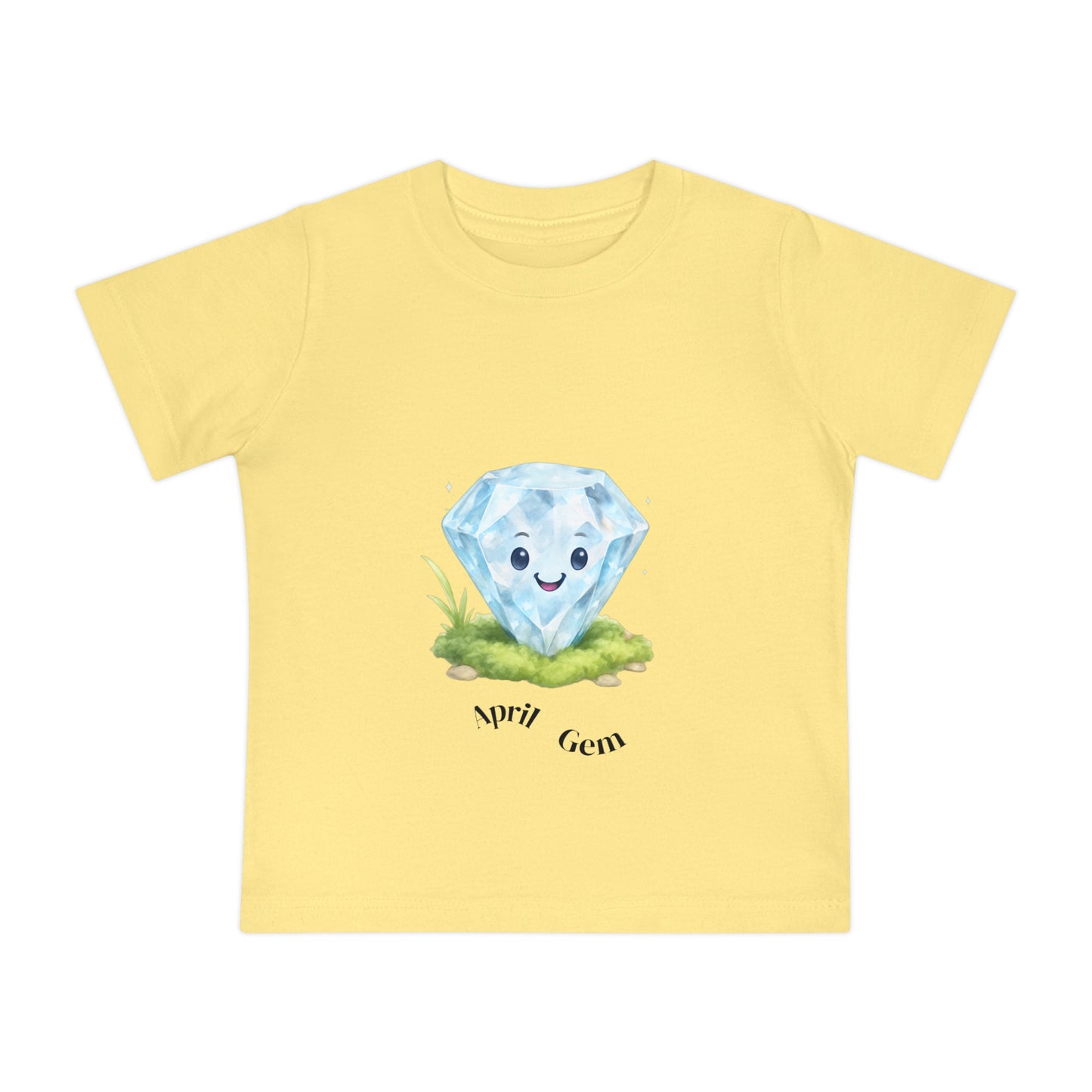 Baby April Birthstone Diamond Tee - Love, Strength, Unity