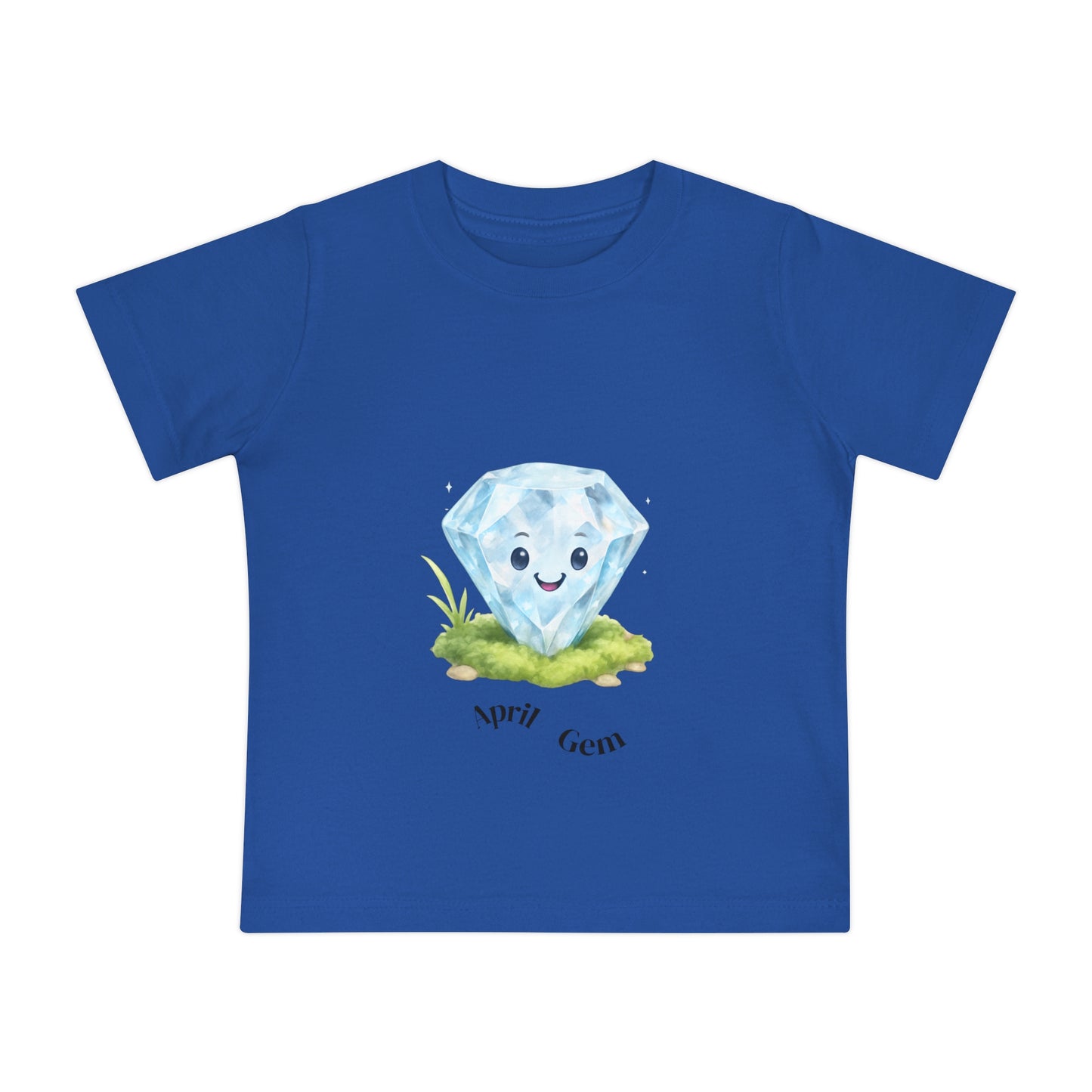 Baby April Birthstone Diamond Tee - Love, Strength, Unity