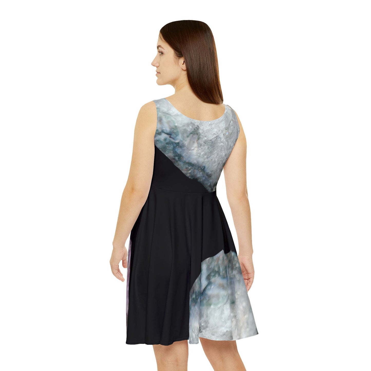 Amethyst Skater Dress Black II - Peace, Courage, Stability