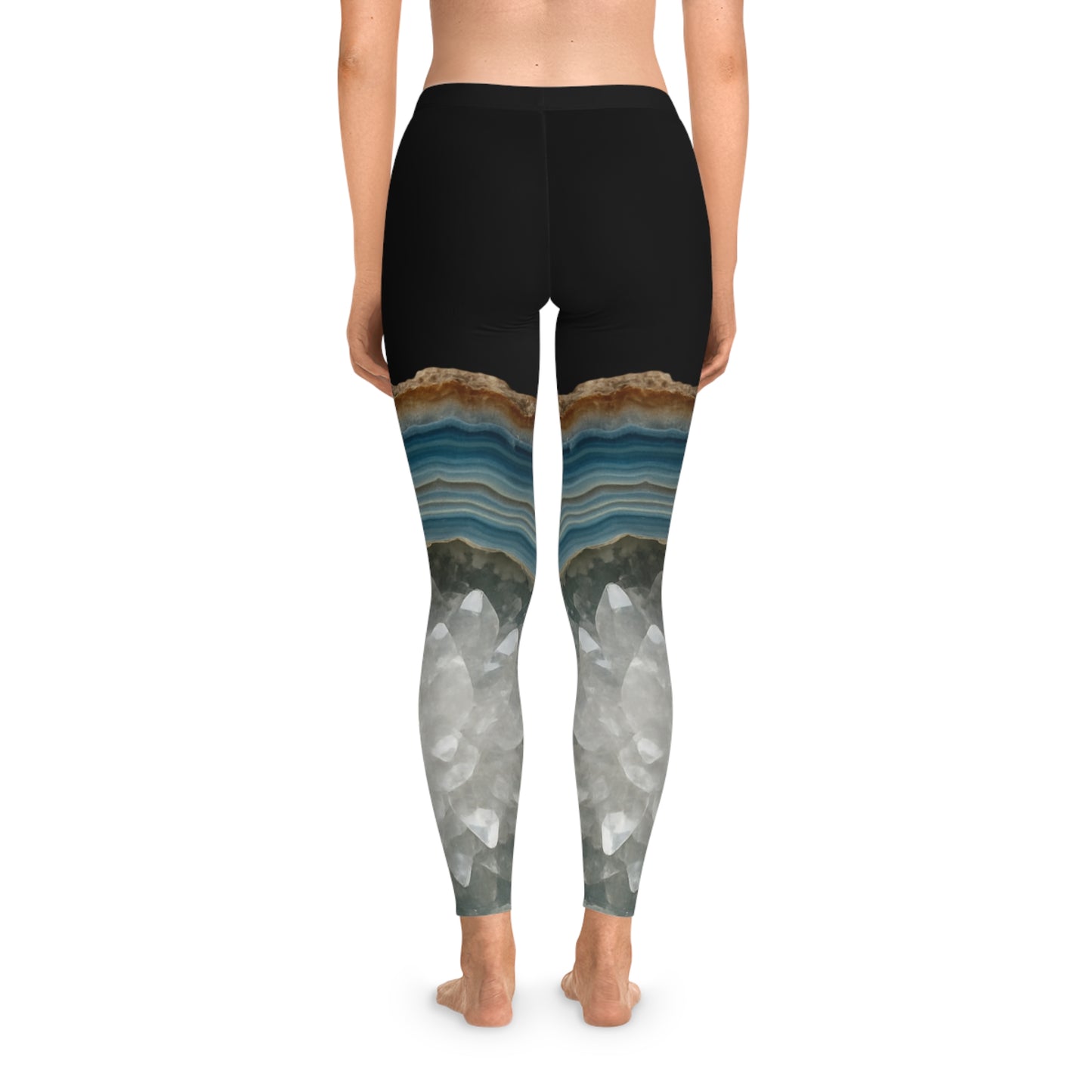 Crystal Agate Soft Stretchy Leggings - Trendy Yoga, Lounge Wear