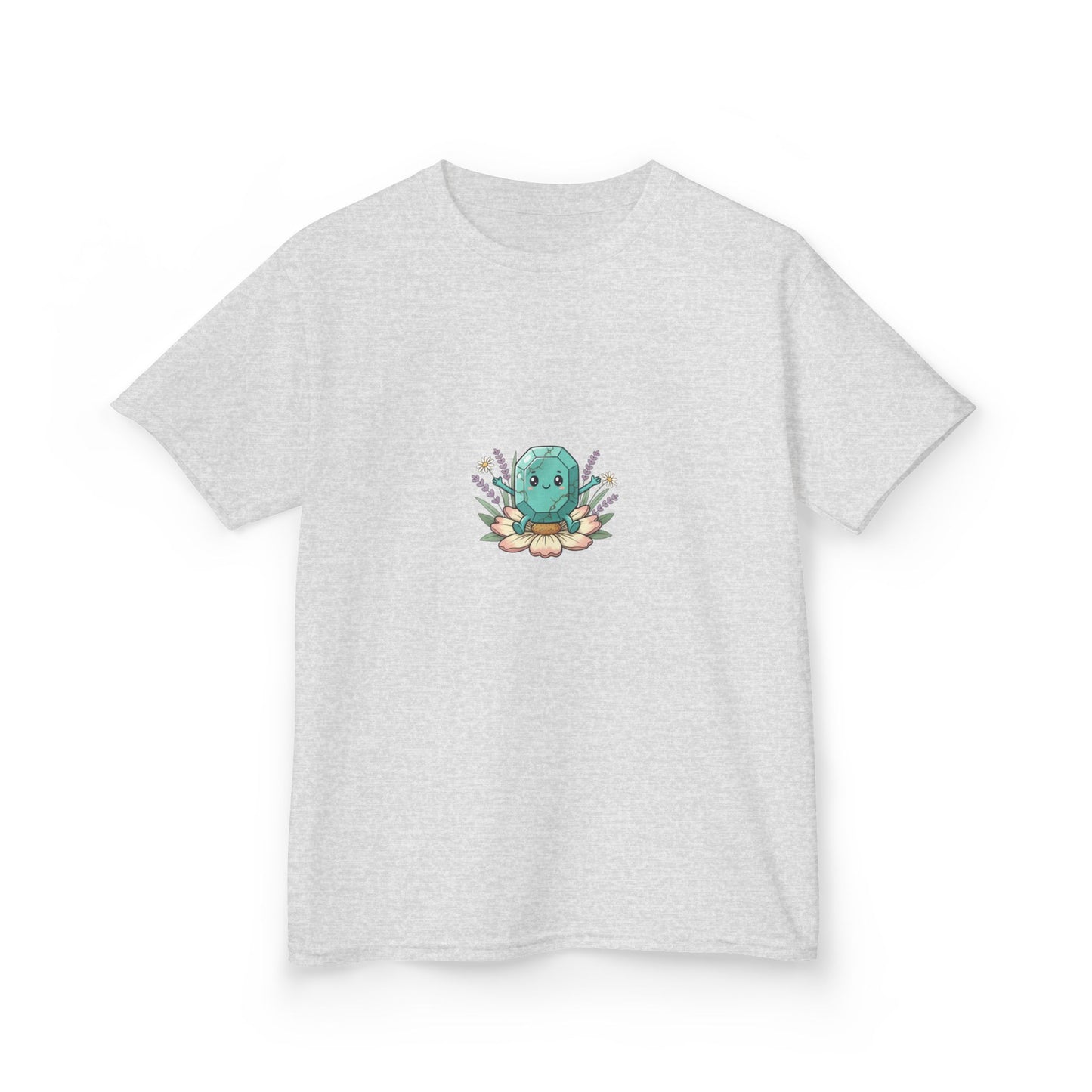 December Turquoise Kids Heavy Tee - Peace, Protection, Luck