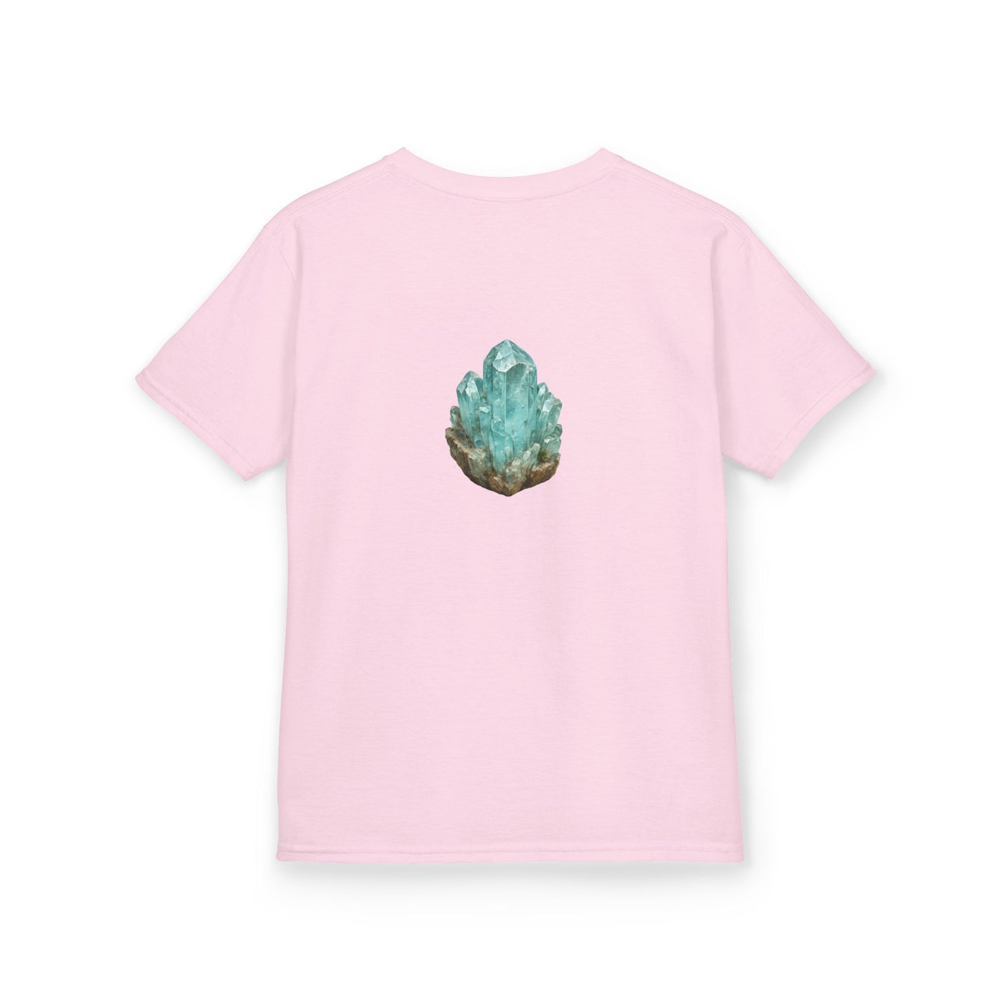 March Aquamarine Kids Heavy Tee — Courage, Balance, Clarity,