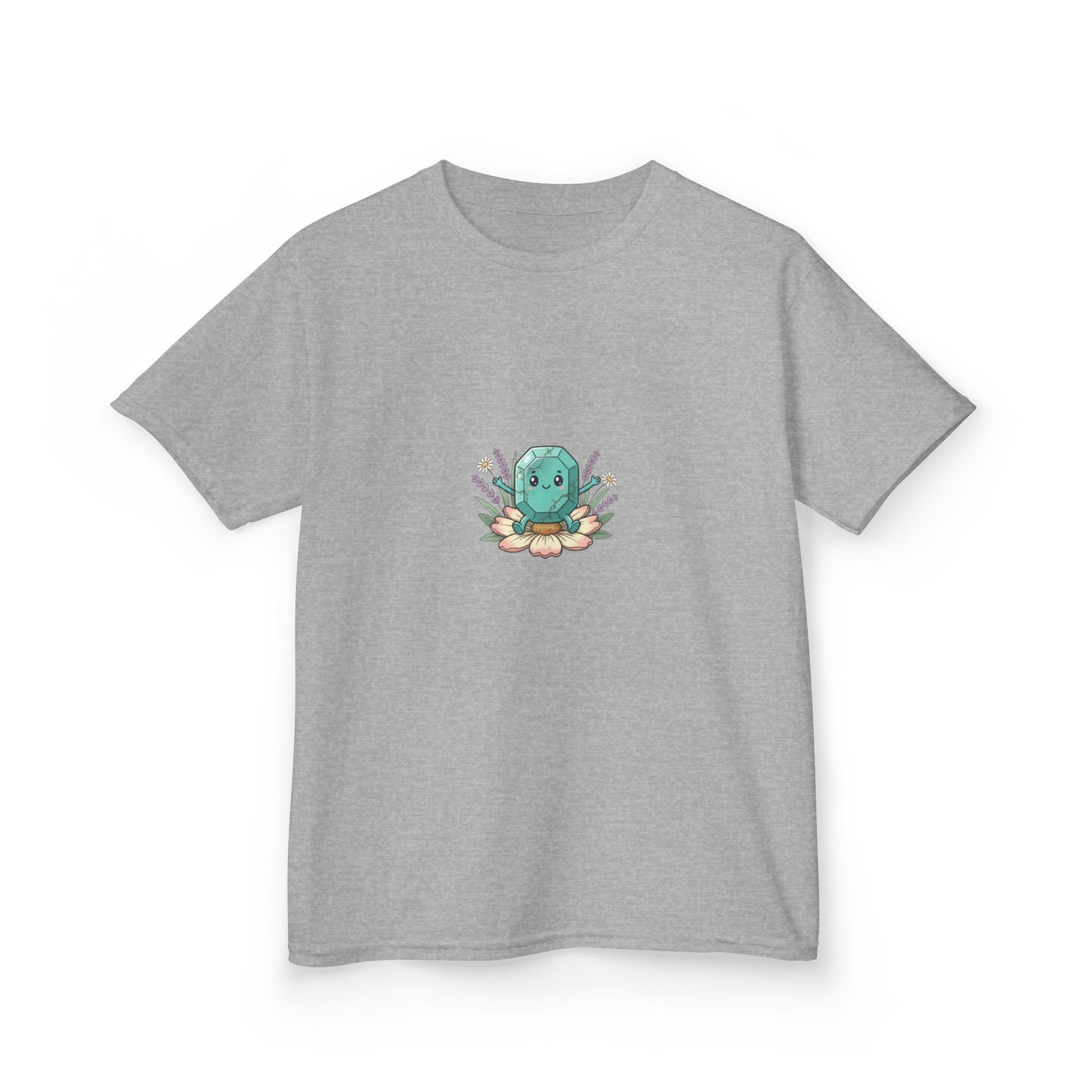 December Turquoise Kids Heavy Tee - Peace, Protection, Luck