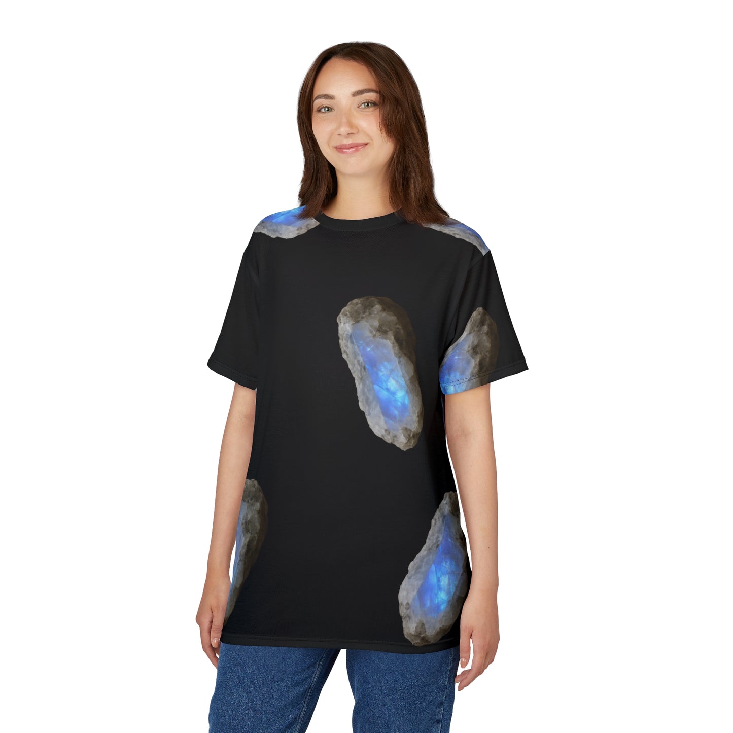 Tee Moonstone Natural Graphic - Balance, Intuition, New Beginnings