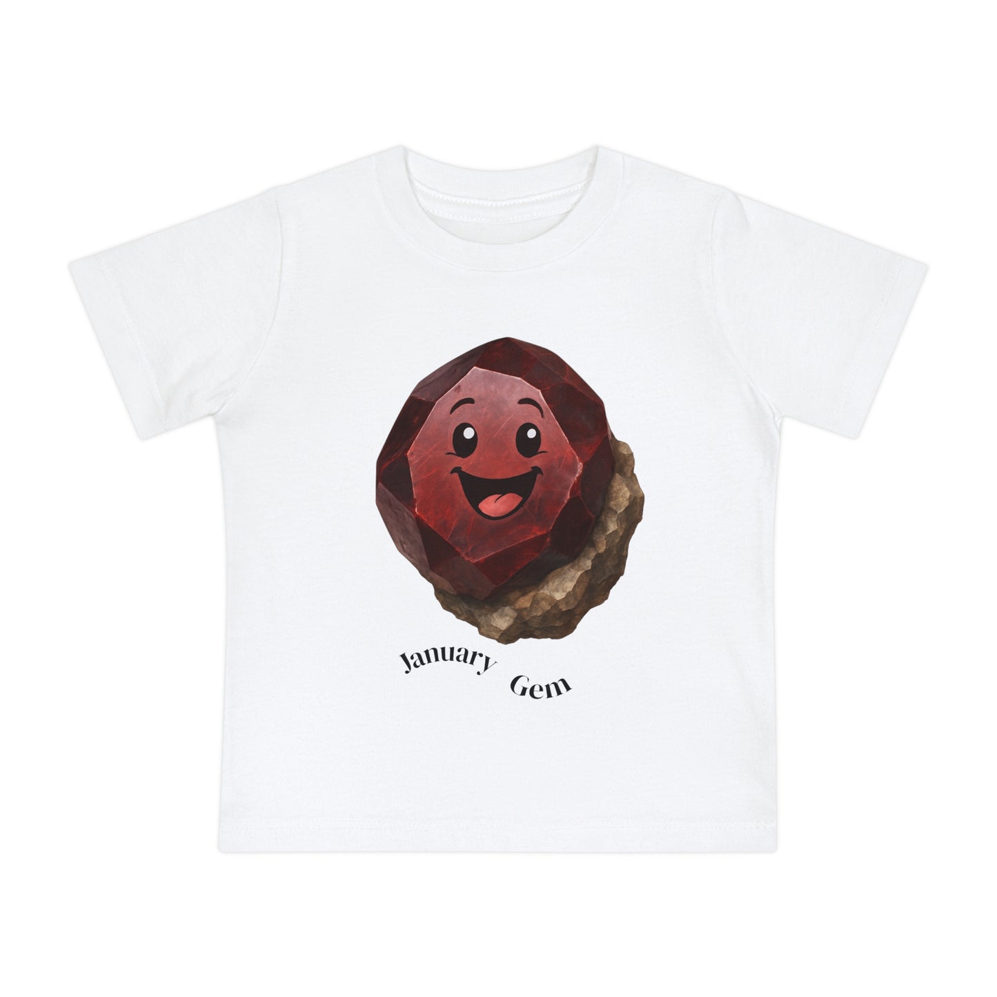 Baby January Birthstone Garnet Tee - Sincerity, Faith, Loyalty