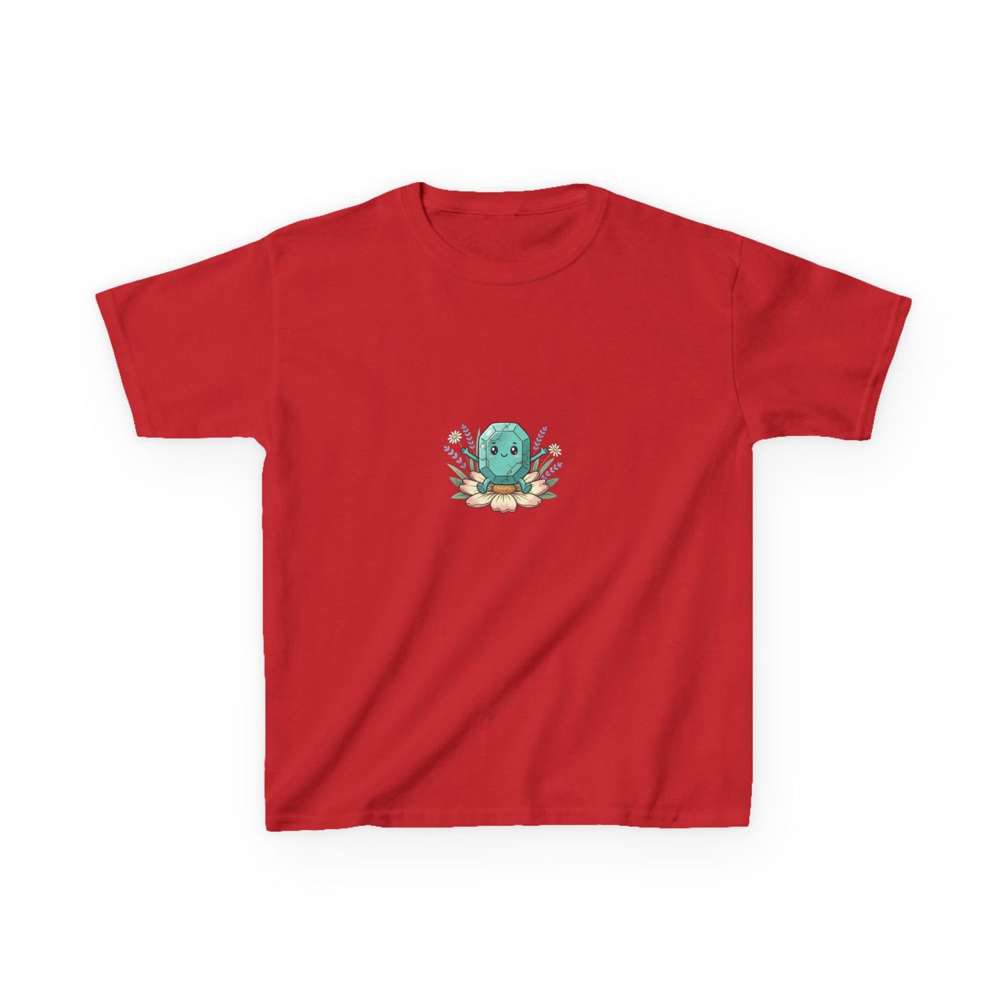 December Turquoise Kids Heavy Tee - Peace, Protection, Luck