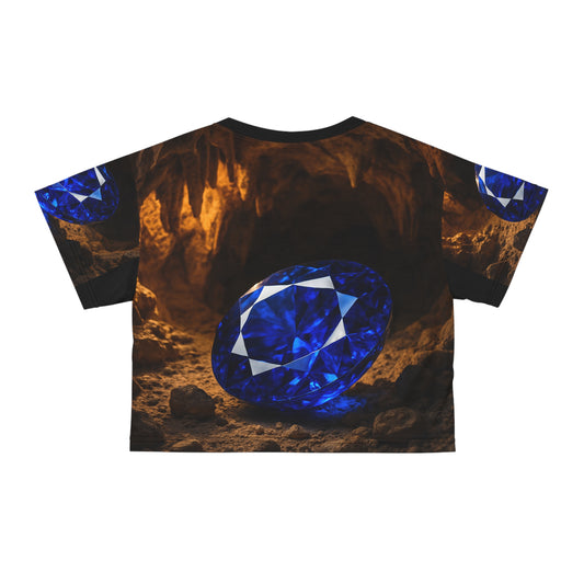 Crop Tee Sapphire - Wisdom, Focus, Truth