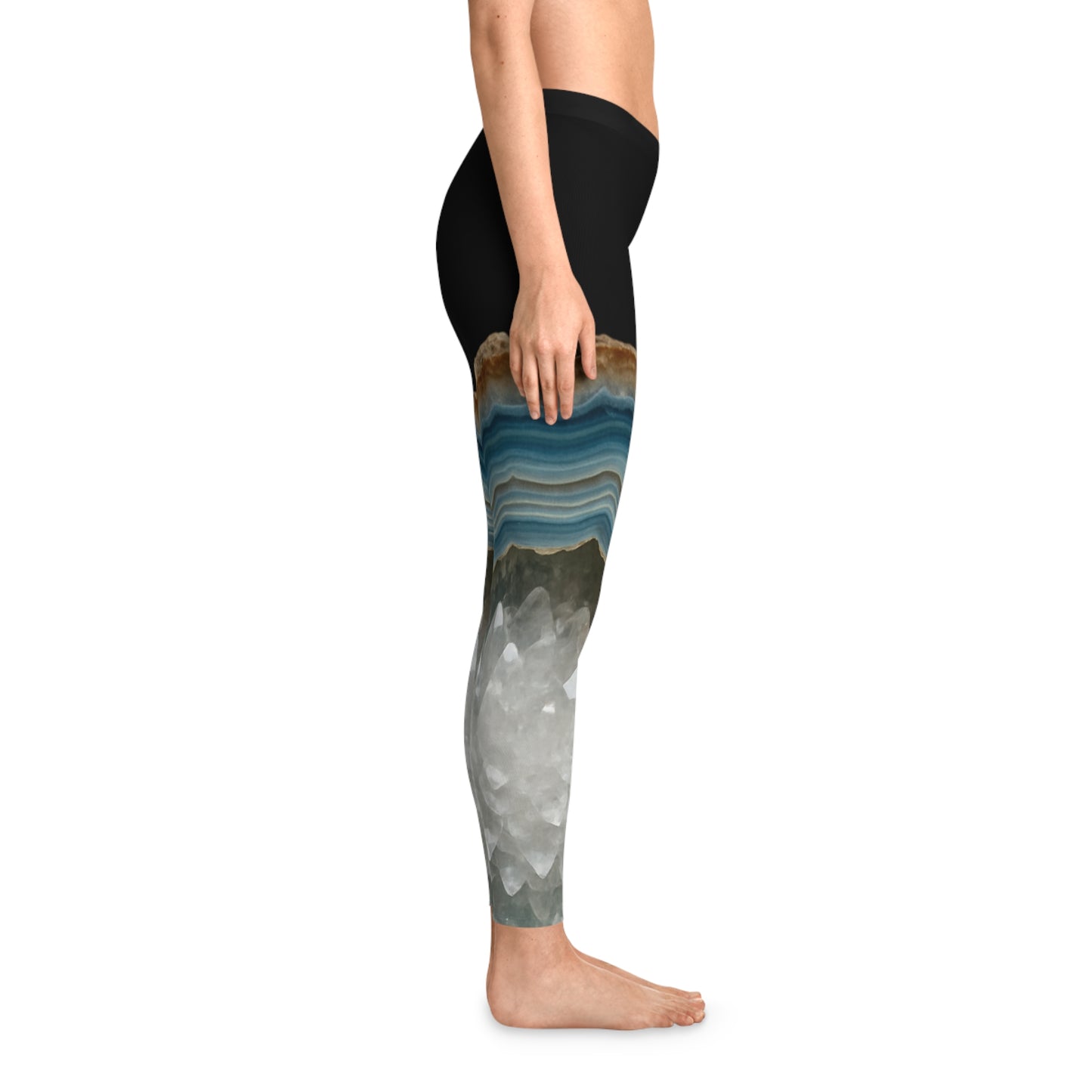 Crystal Agate Soft Stretchy Leggings - Trendy Yoga, Lounge Wear