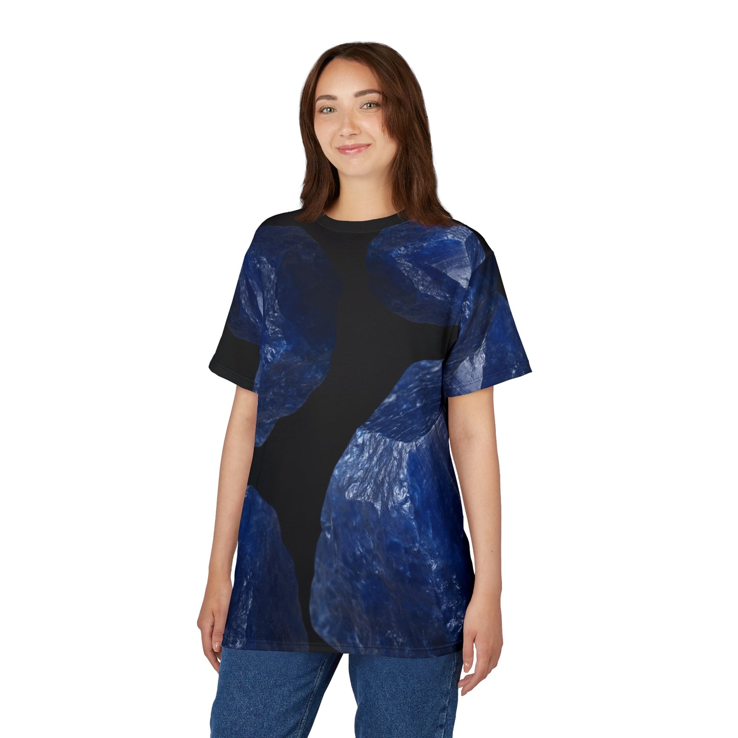 Tee Sapphire Graphic - Wisdom, Truth, Loyalty, Mental Calm, Integrity