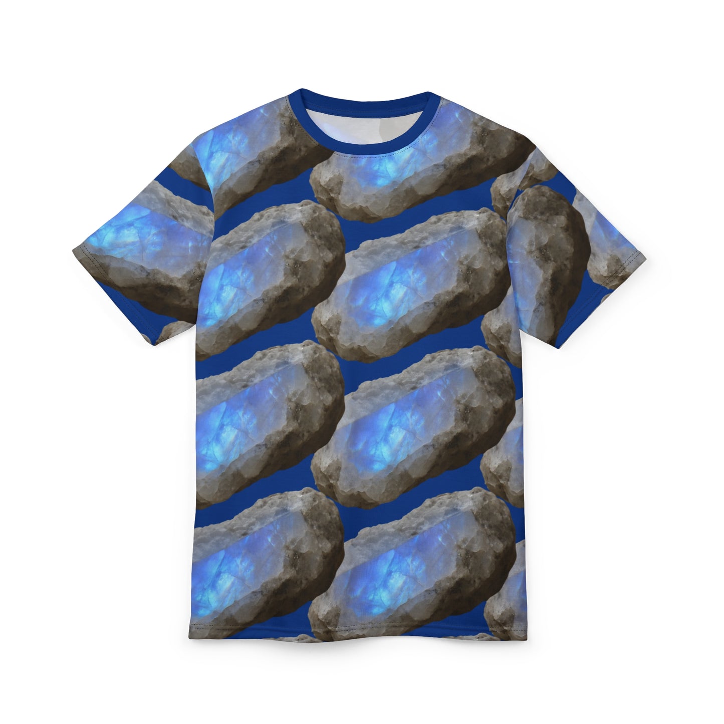 Tee Moonstone Natural Dark Blue Graphic -  Balance, Intuition, New Beginnings