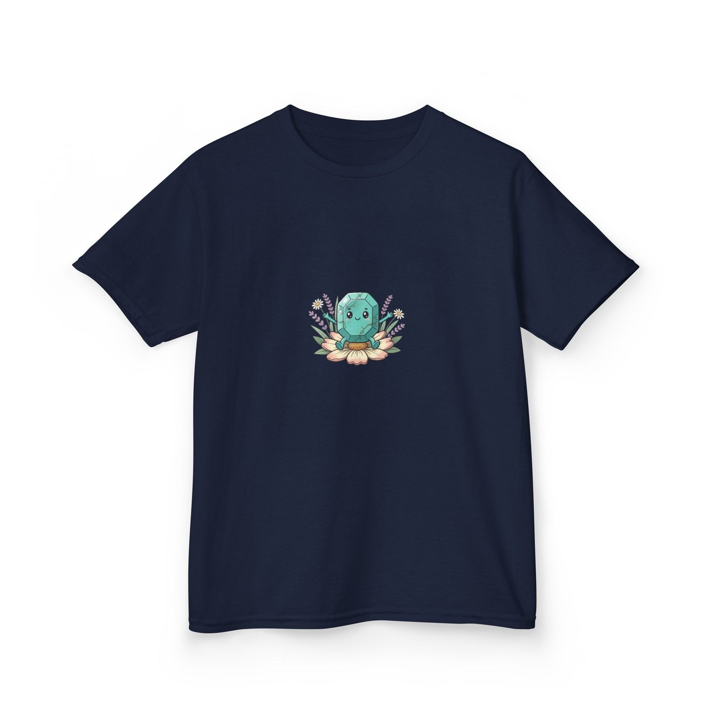 December Turquoise Kids Heavy Tee - Peace, Protection, Luck