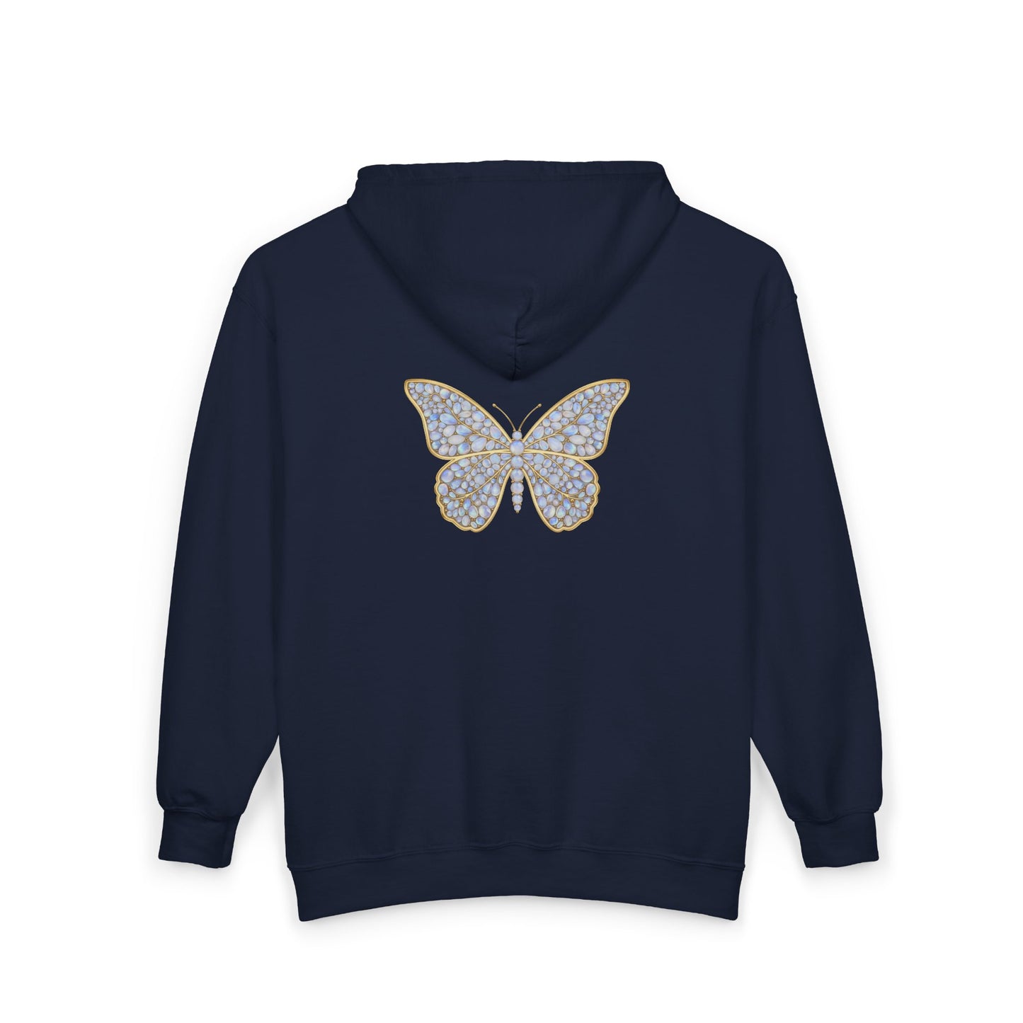 June Moonstone Zip Sweatshirt Butterfly - Balance, Hope, Abundance