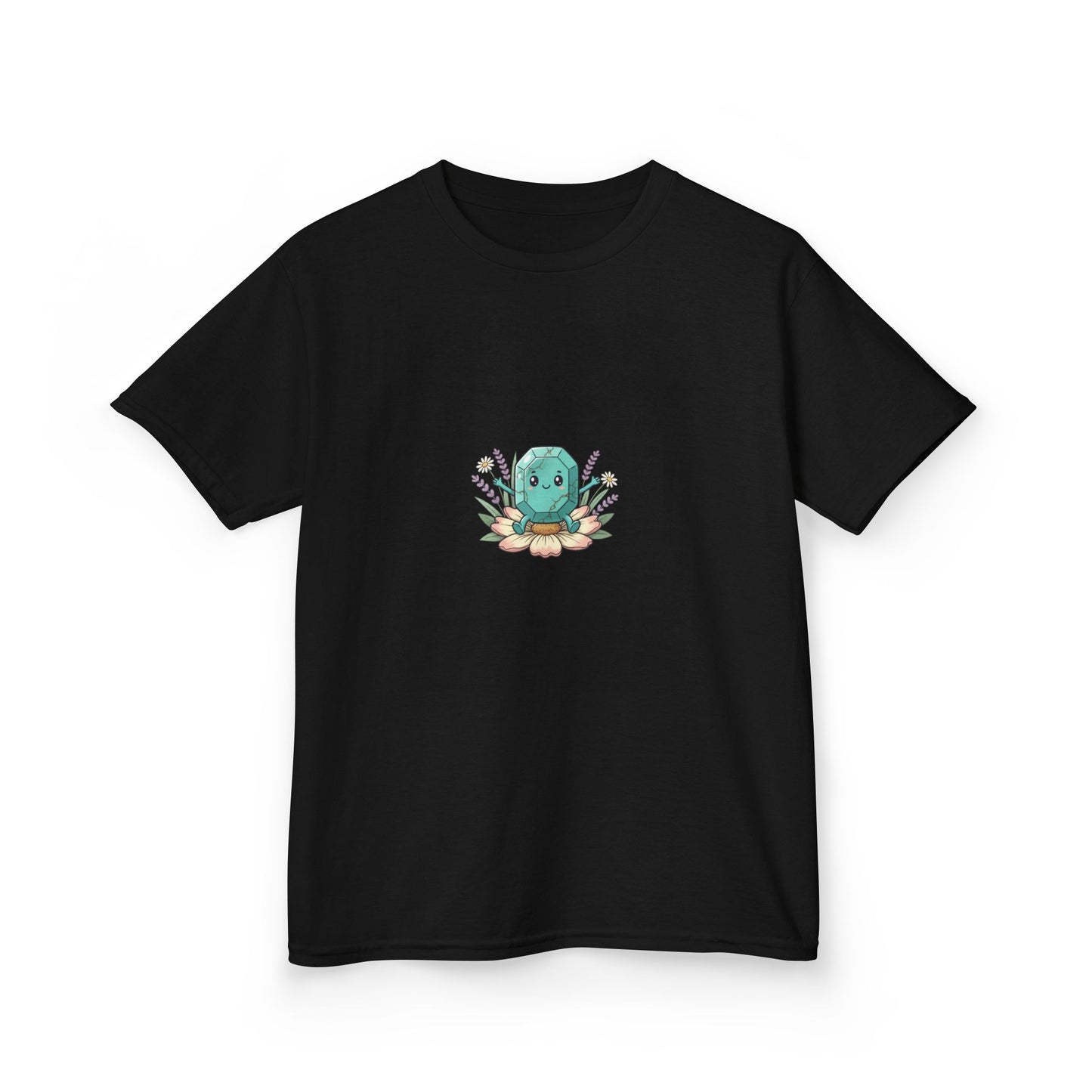 December Turquoise Kids Heavy Tee - Peace, Protection, Luck