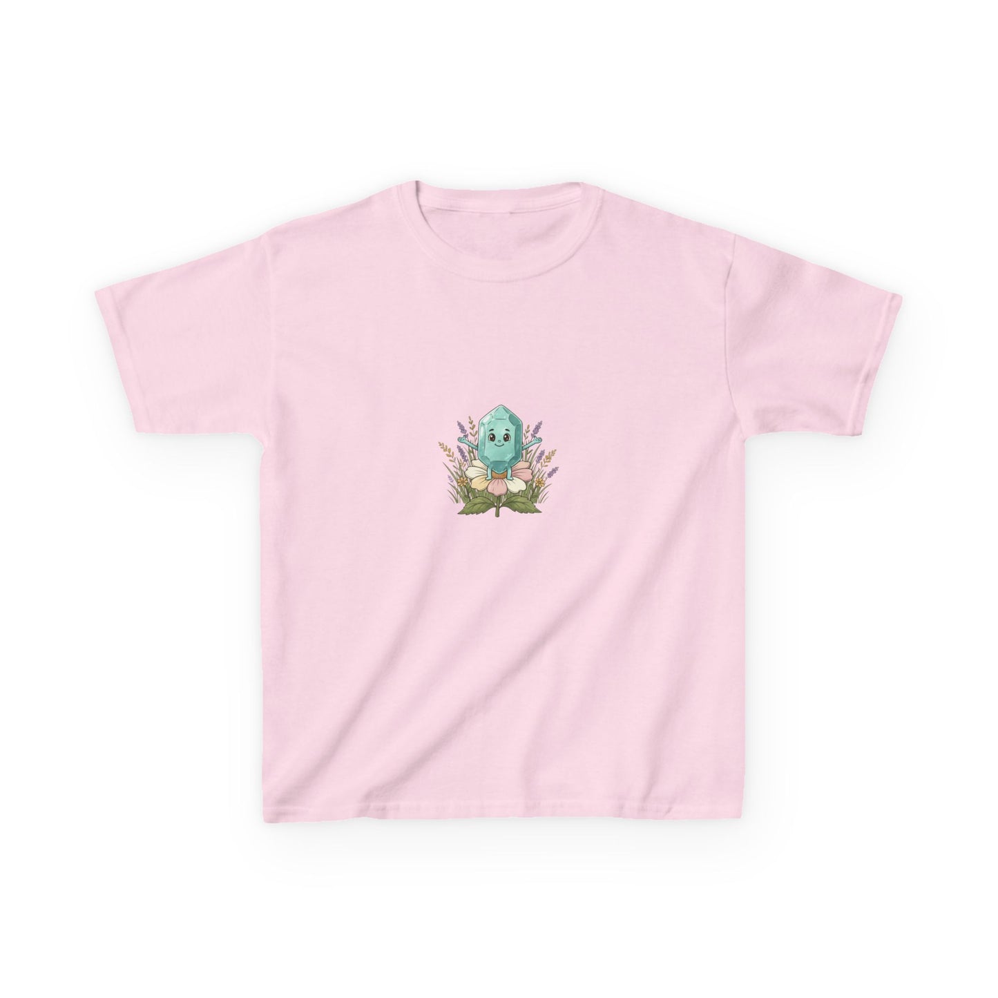 March Aquamarine Kids Heavy Tee — Courage, Balance, Clarity,
