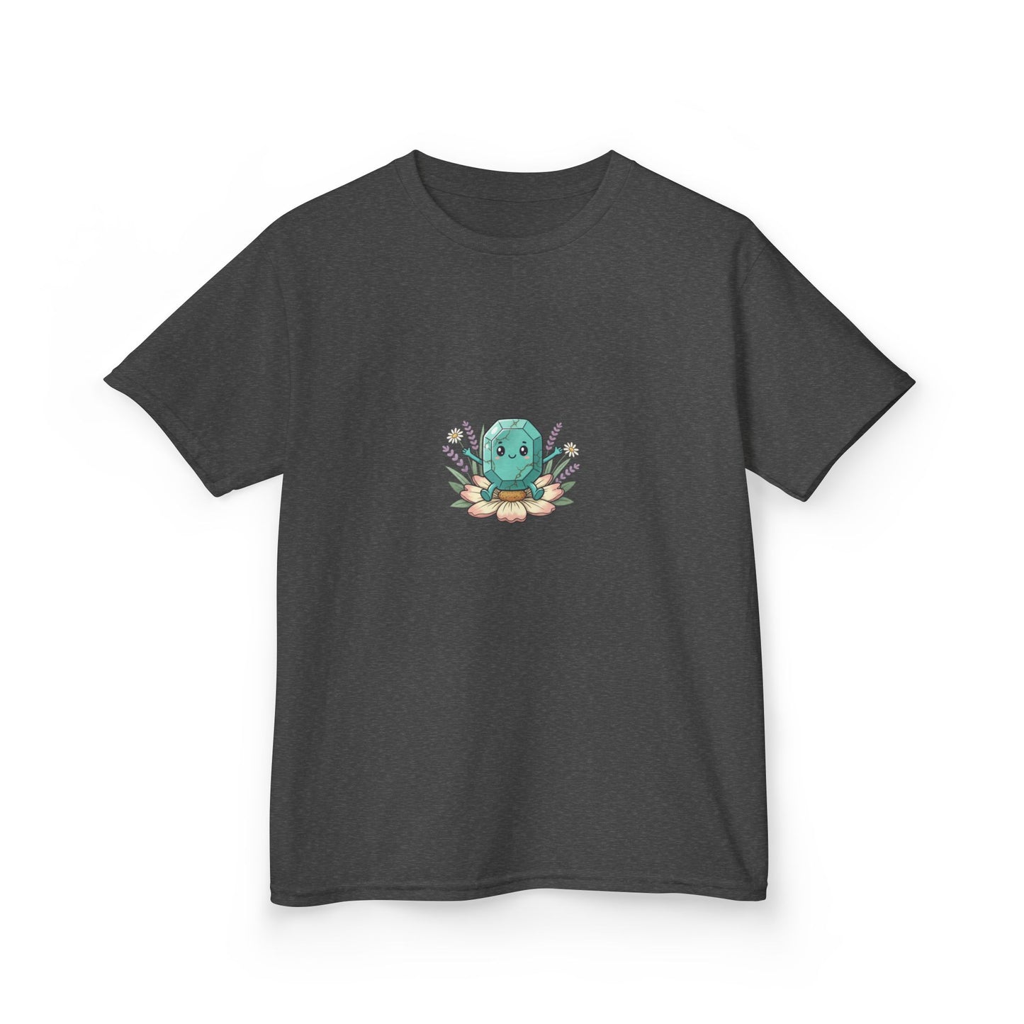 December Turquoise Kids Heavy Tee - Peace, Protection, Luck