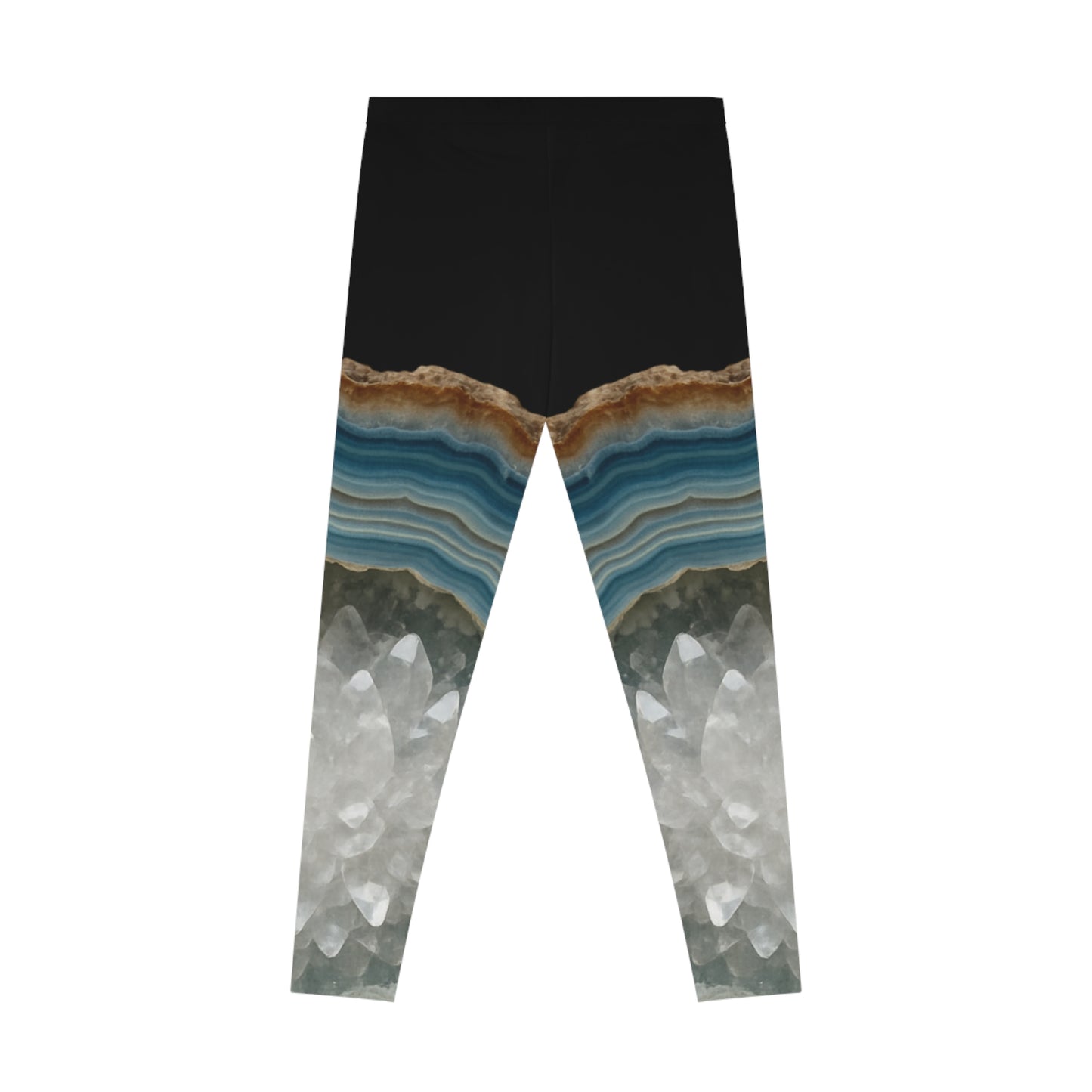 Crystal Agate Soft Stretchy Leggings - Trendy Yoga, Lounge Wear