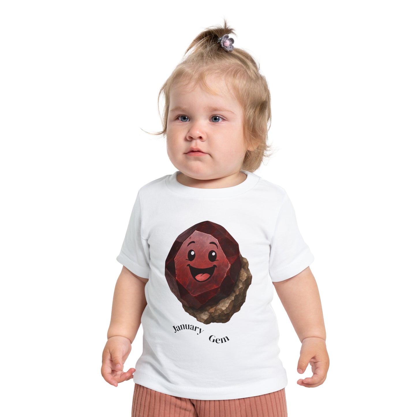 Baby January Birthstone Garnet Tee - Sincerity, Faith, Loyalty