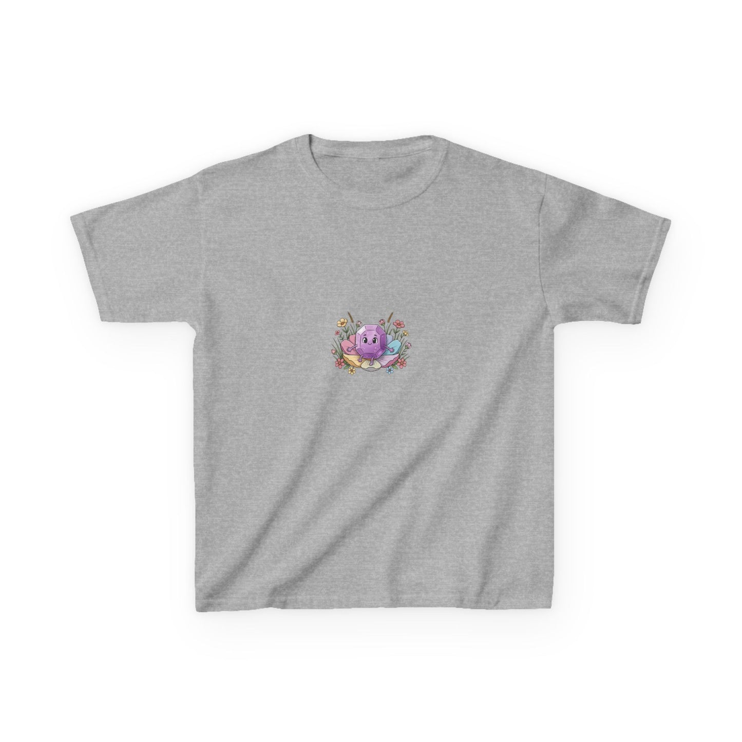 February Amethyst Kids Heavy Tee — Sincerity, Faith, Loyalty