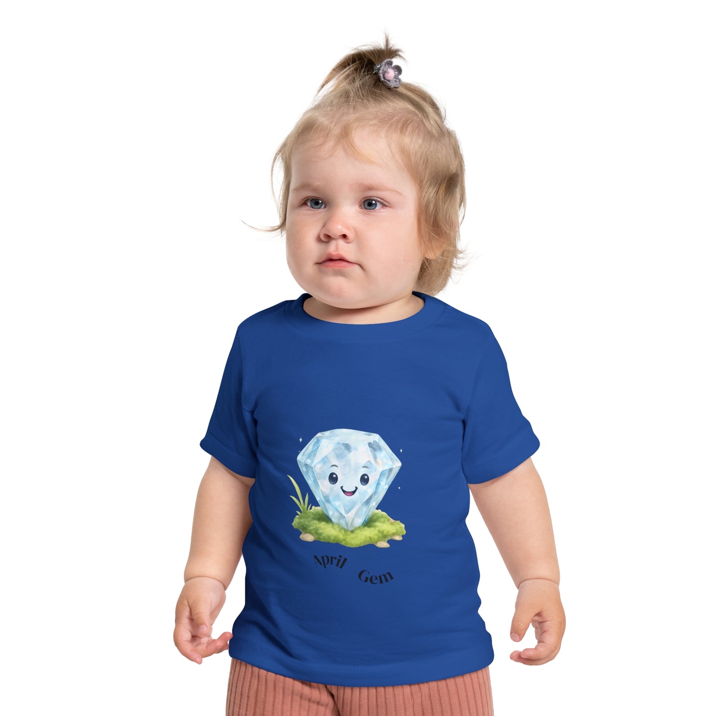 Baby April Birthstone Diamond Tee - Love, Strength, Unity