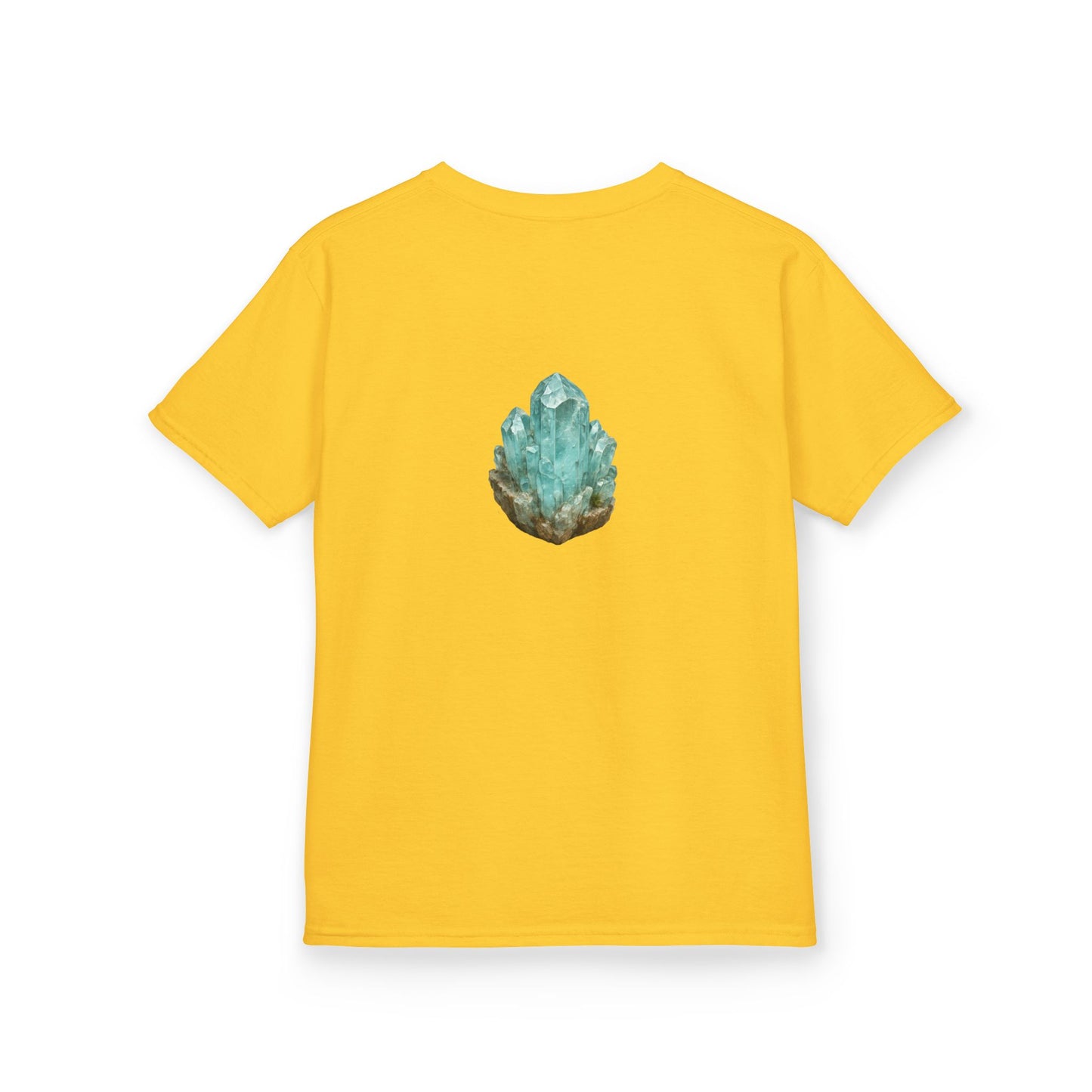 March Aquamarine Kids Heavy Tee — Courage, Balance, Clarity,