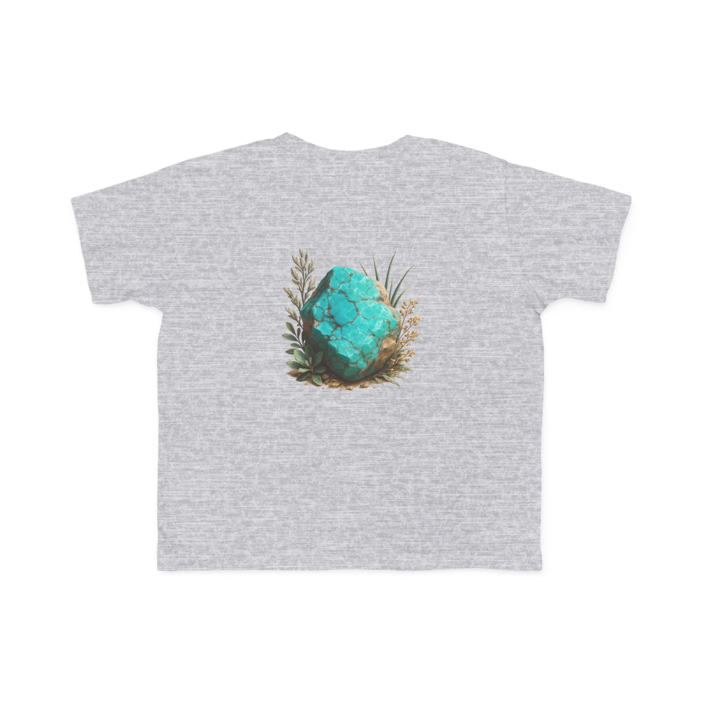 December Turquoise Toddler Tee - Peace, Protection, Luck