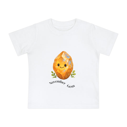 Baby November Birthstone Citrine Tee - Serenity, Truth, Strength
