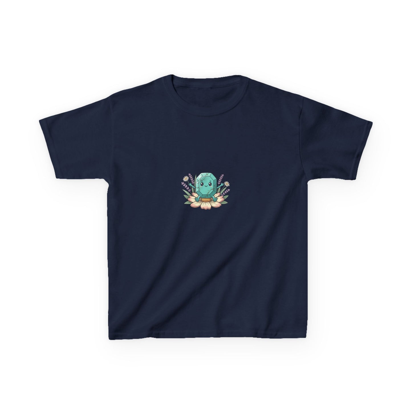 December Turquoise Kids Heavy Tee - Peace, Protection, Luck