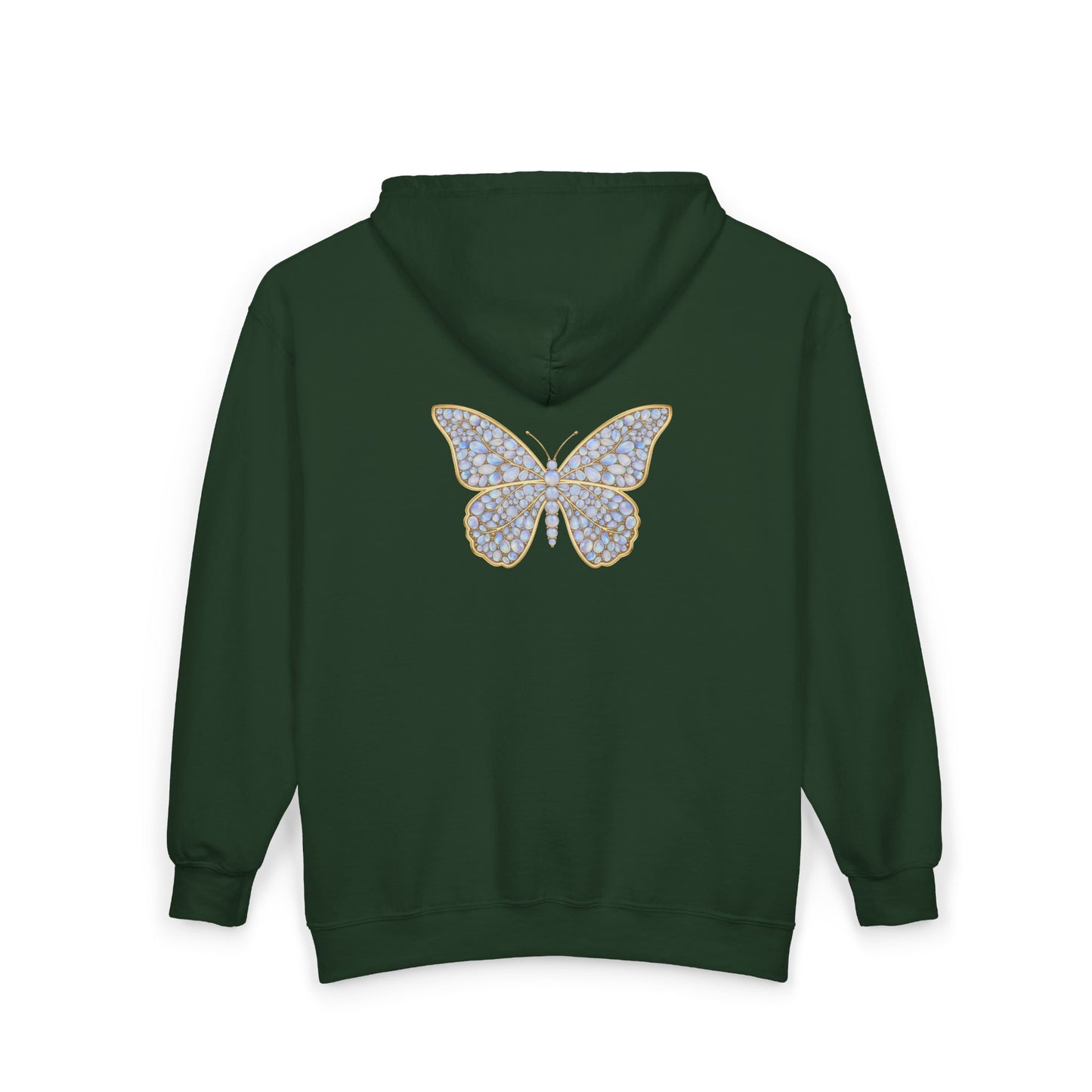 June Moonstone Zip Sweatshirt Butterfly - Balance, Hope, Abundance