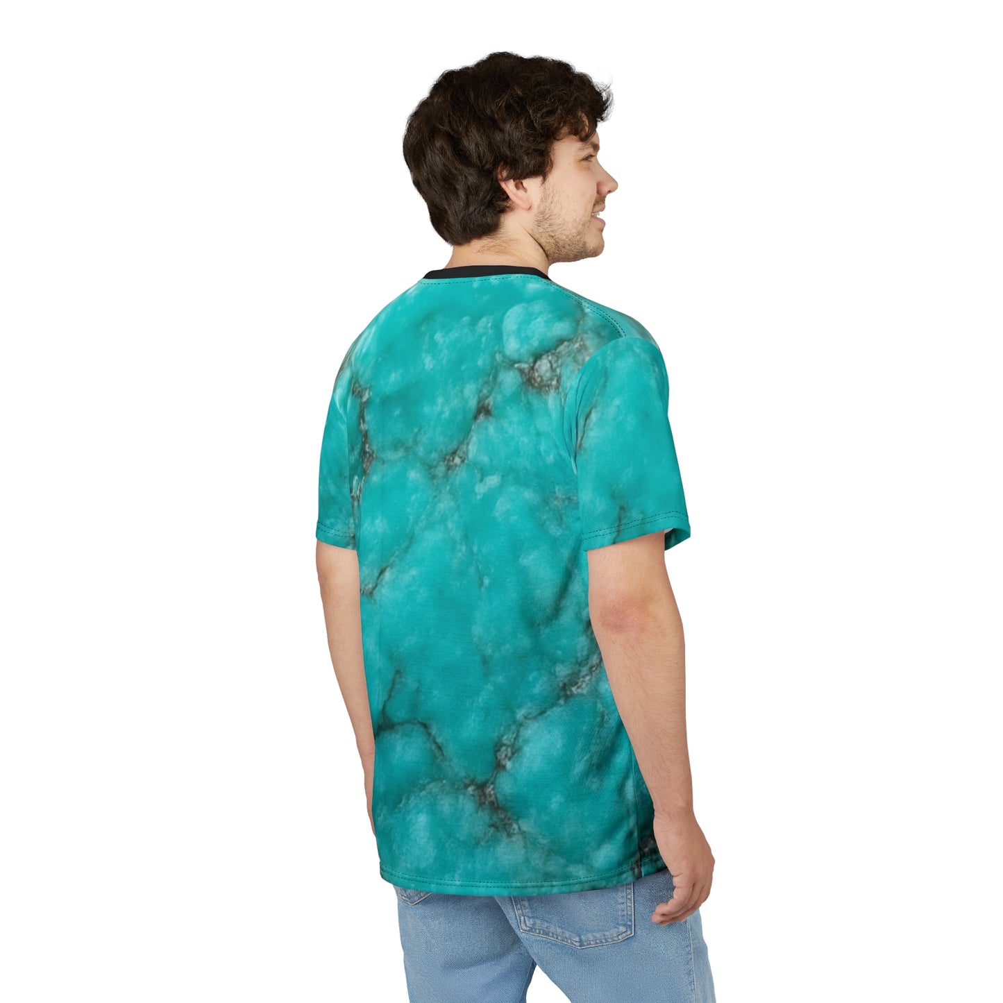 Tee Turquoise Graphic - Communication, Protection, Peace